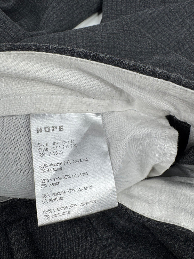 Hope Stockholm Grey Grid Pattern Slacks - 34