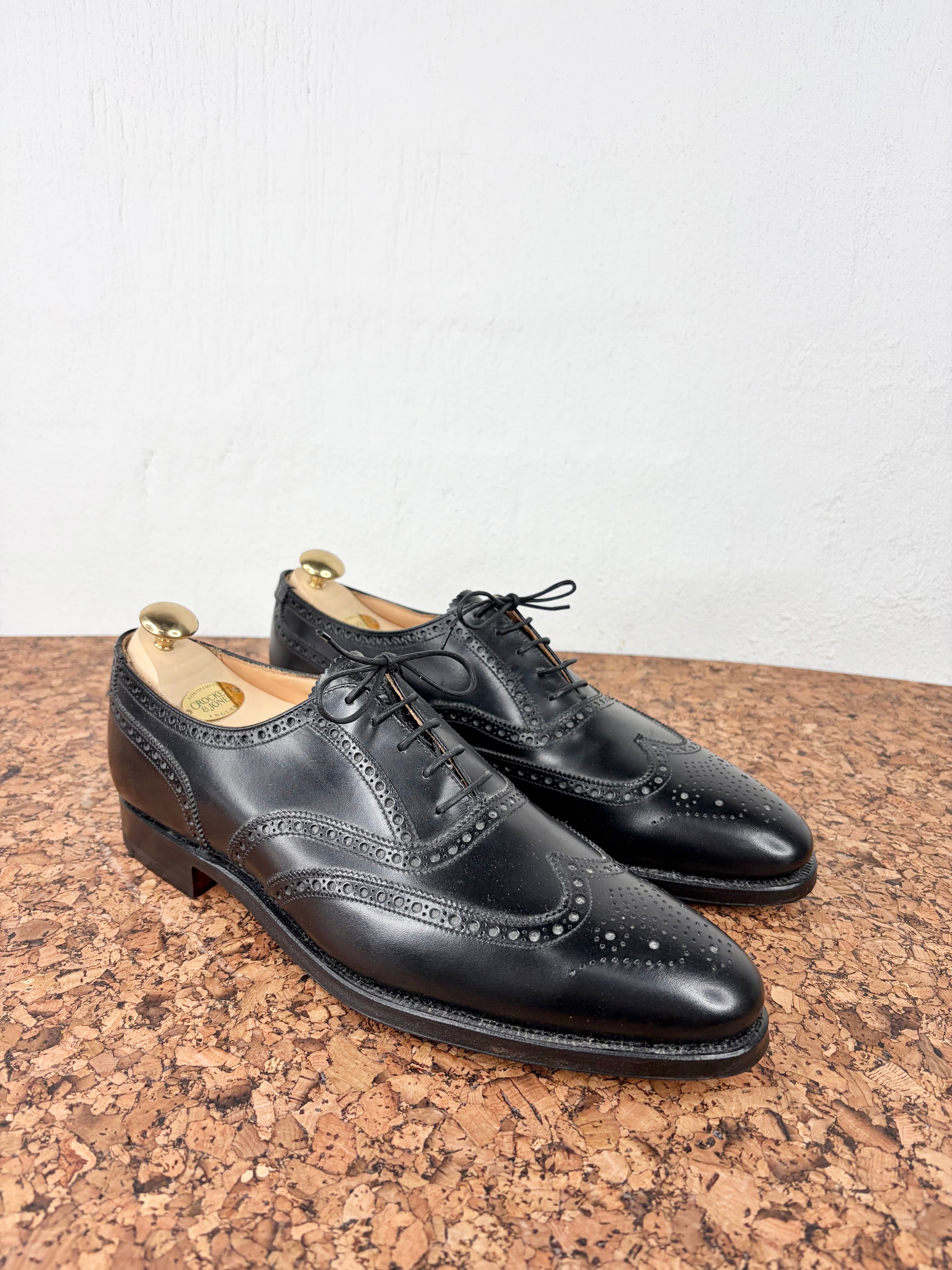 Crockett & Jones Black 'Finsbury' Black Calf Oxfords NWT - EU43.5