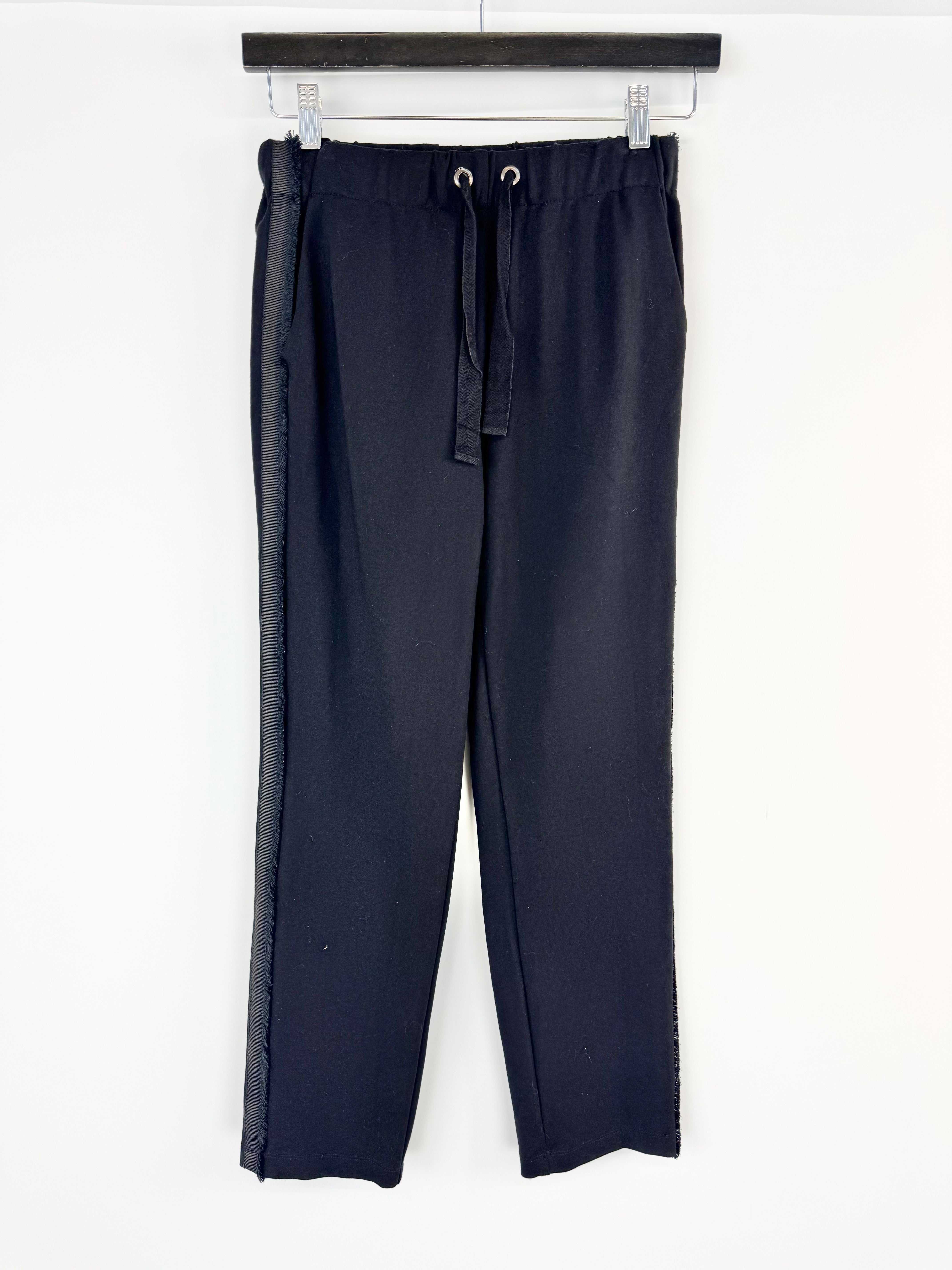 Vetements Black Raw Fringe Slacks - AU10
