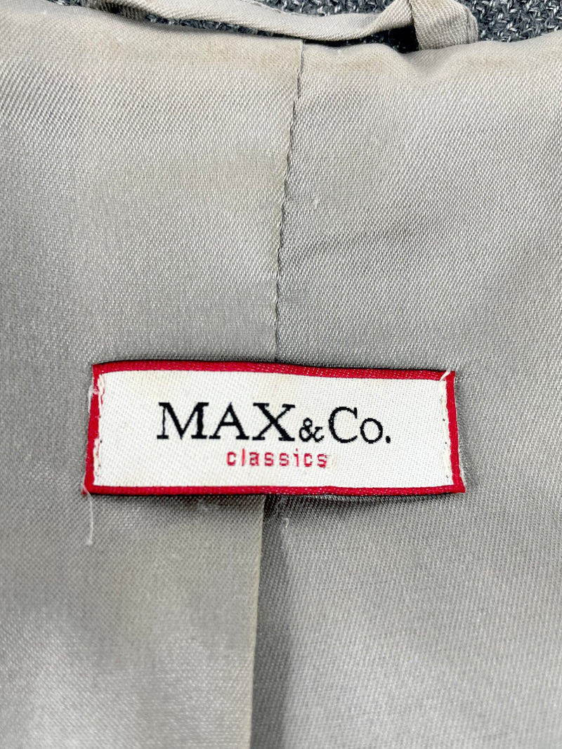 Max&Co Classics Grey Wool-Blend Blazer - AU10