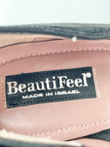 Beautifeel 'Gia' Black Suede Mid Heel - EU41