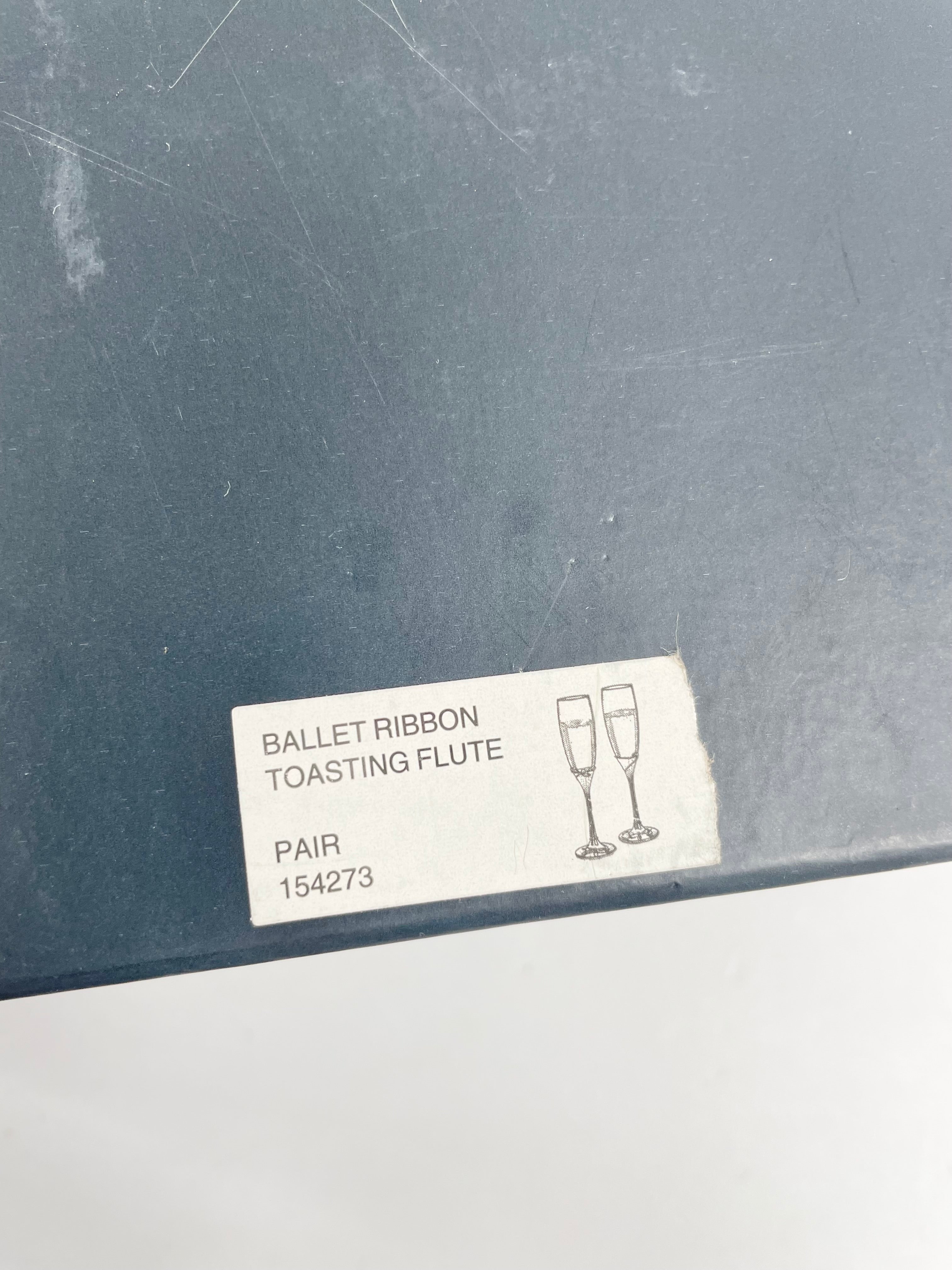 Waterford Ballet Ribbon Toasting Flutes
