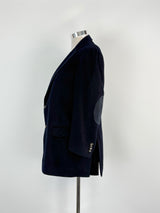 Pal Zileri Dark Navy Blue Wool Blazer - 52R