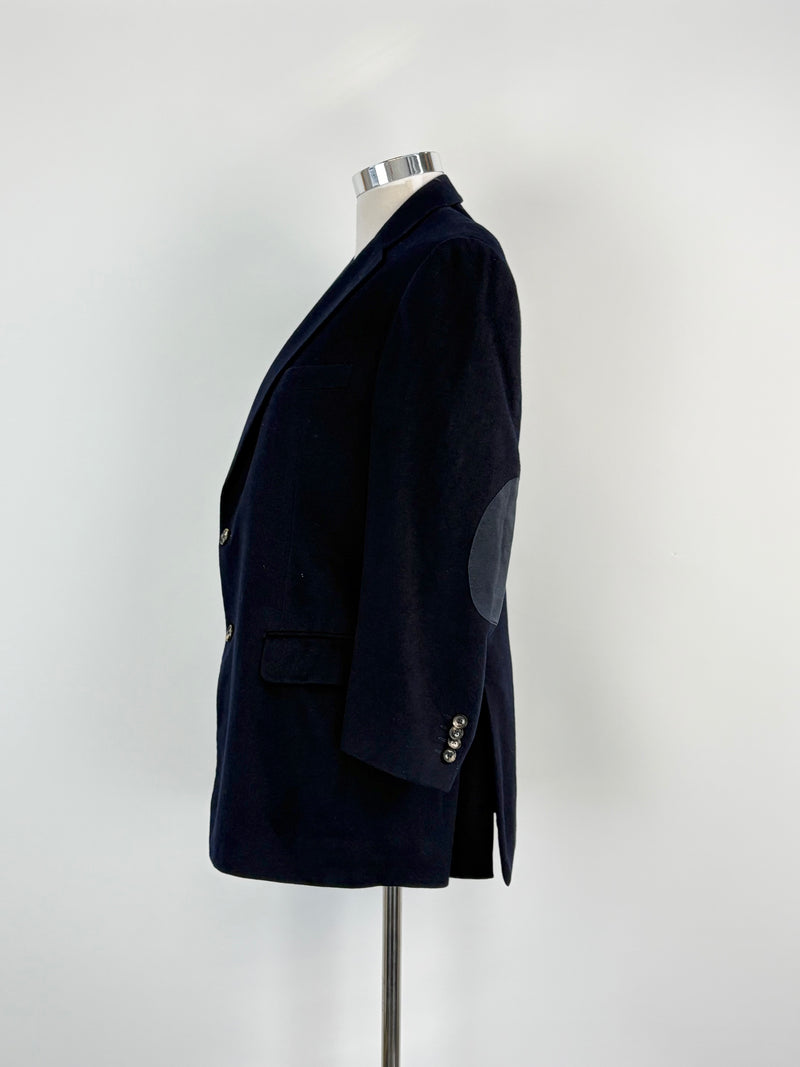 Pal Zileri Dark Navy Blue Wool Blazer - 52R