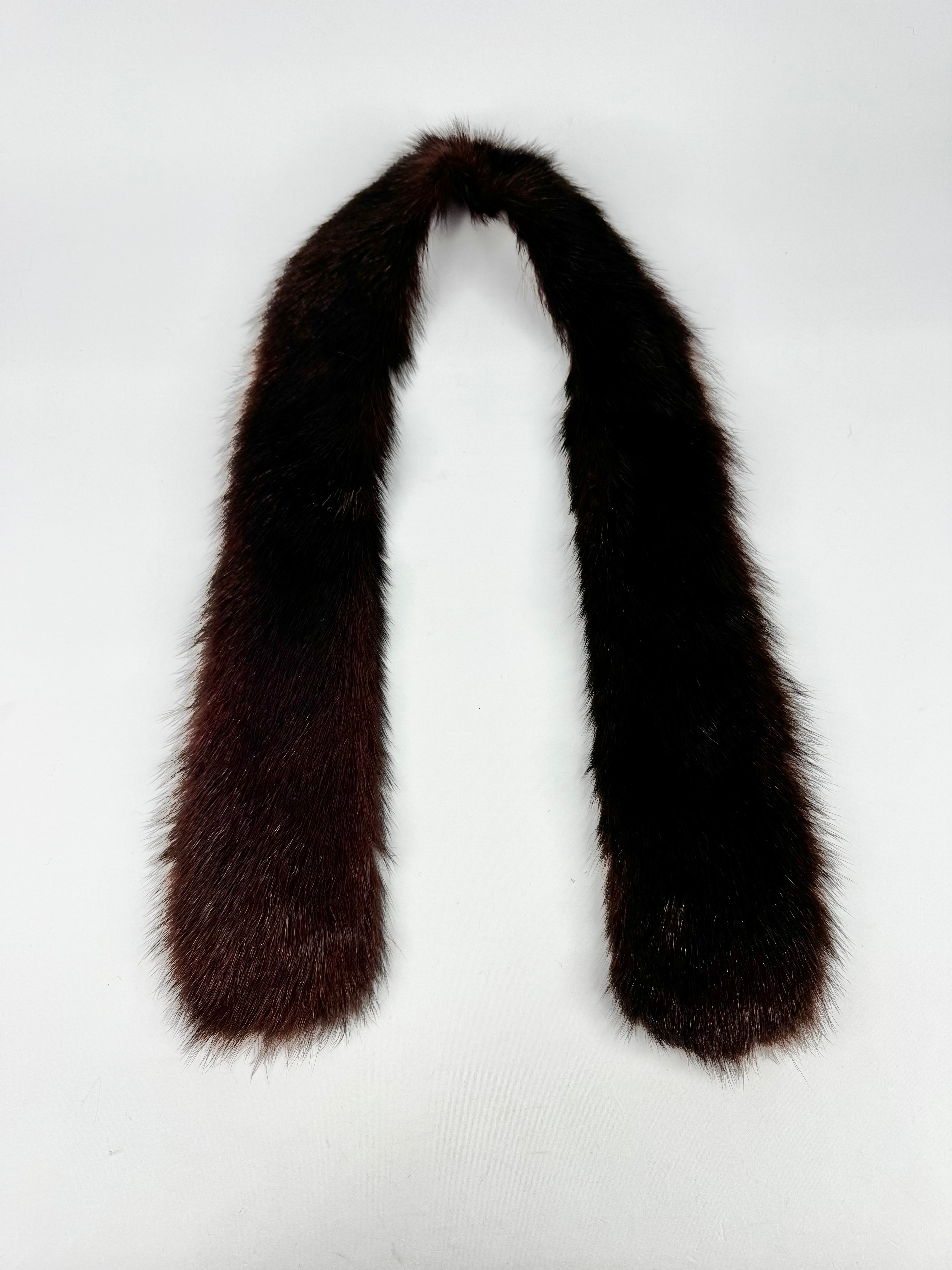 Vintage Brown Fur Scarf
