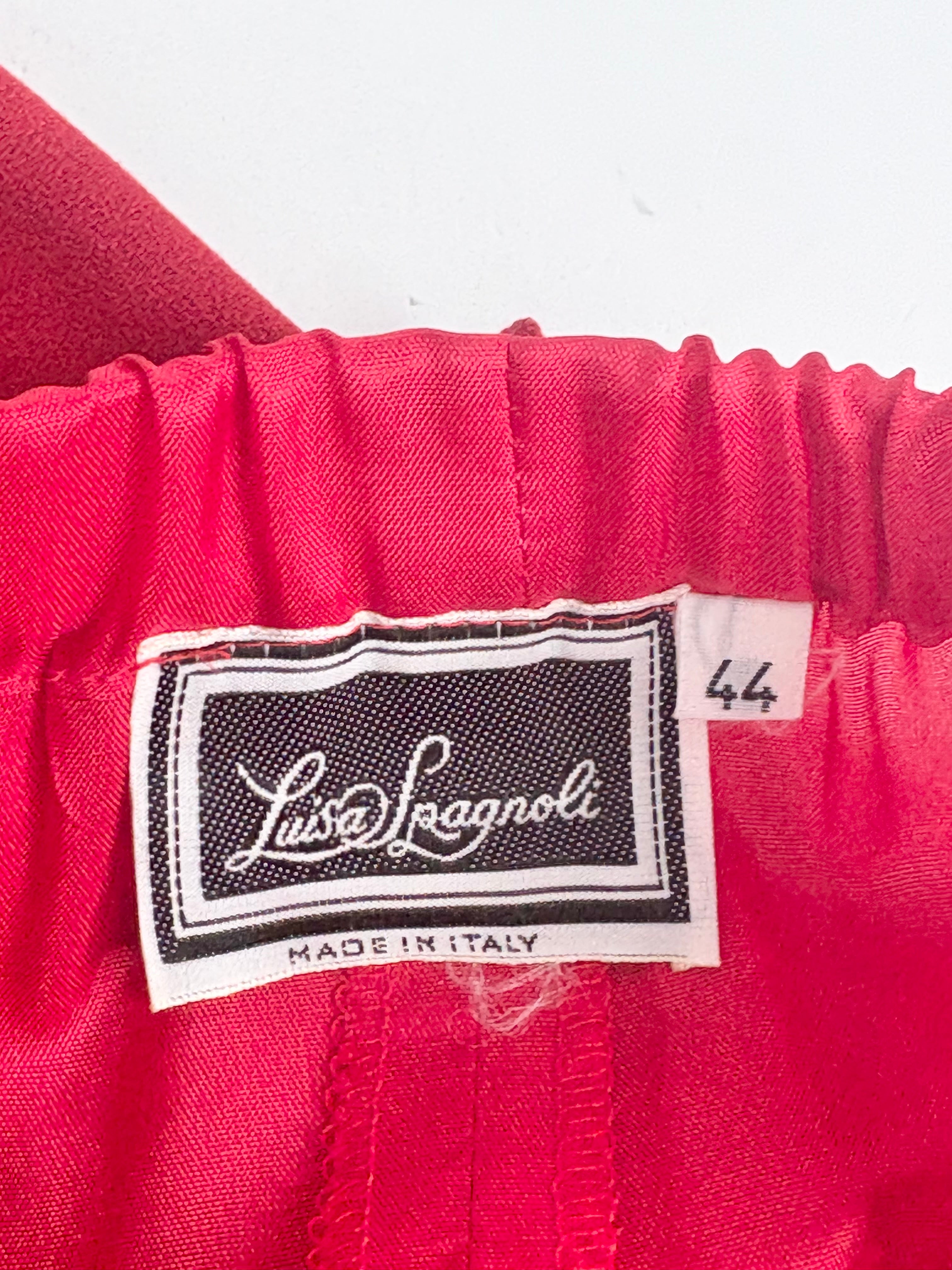 Luisa Spagnoli Vintage Scarlet-Red Blouse & Skirt Set - AU10/12