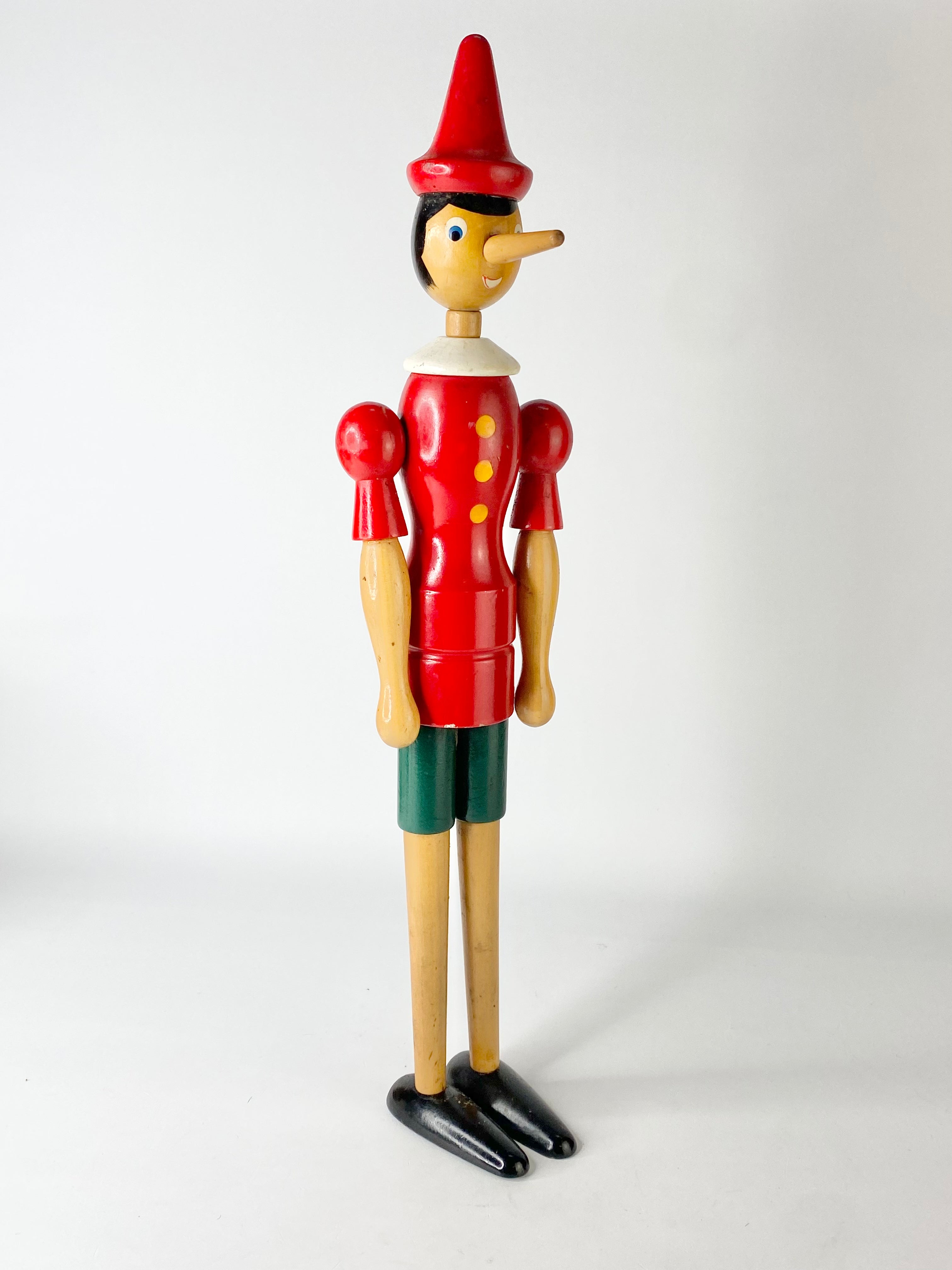 Vintage Wooden Pinocchio Figure