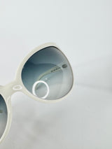 Dolce & Gabbana Cream Rectangle Sunglasses