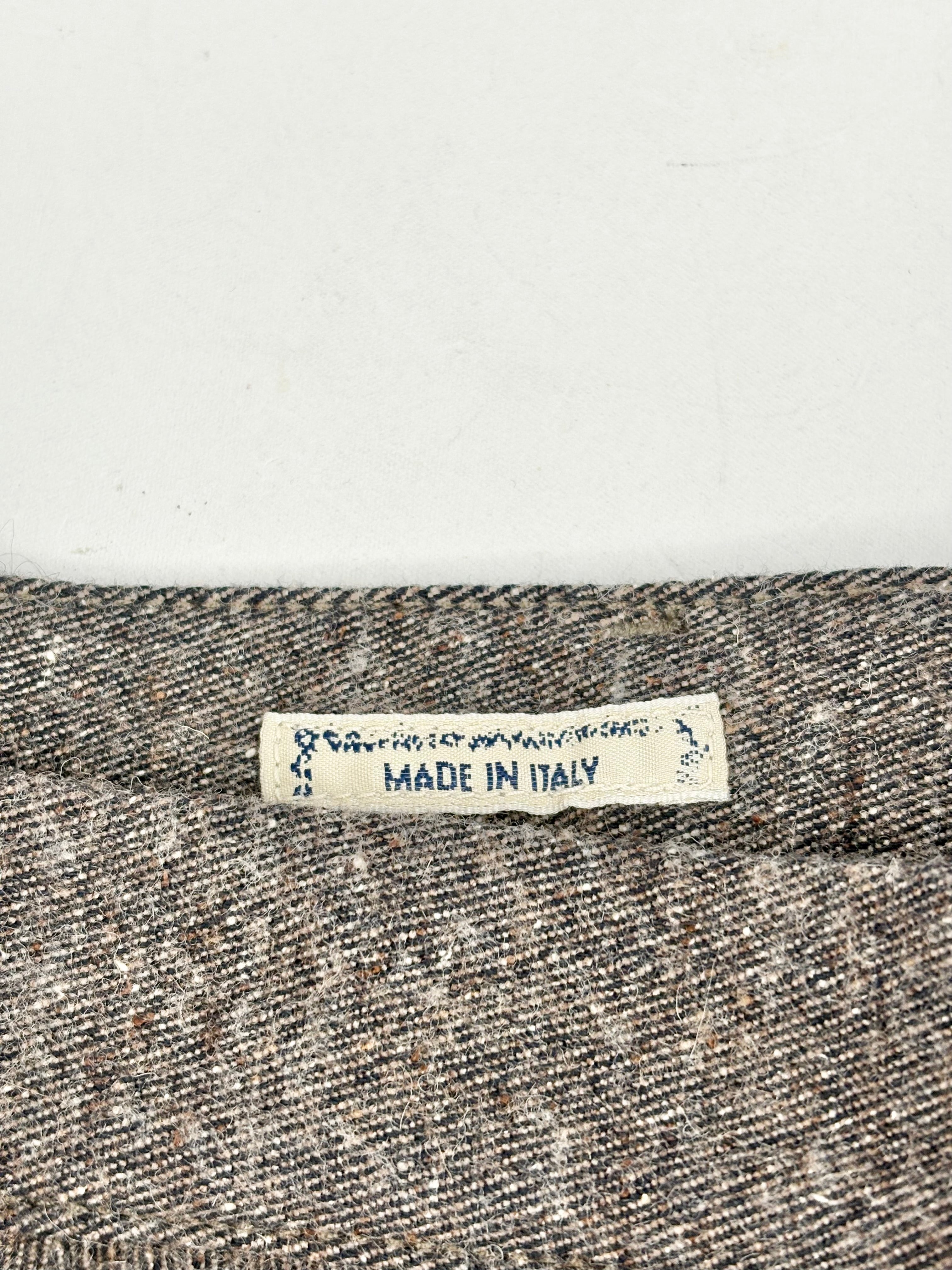 Haikure Grey Striped Wool-Blend Slim Pants - 32