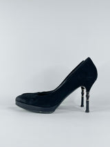 Gucci Black Suede 'Malaga' Pumps - EU41