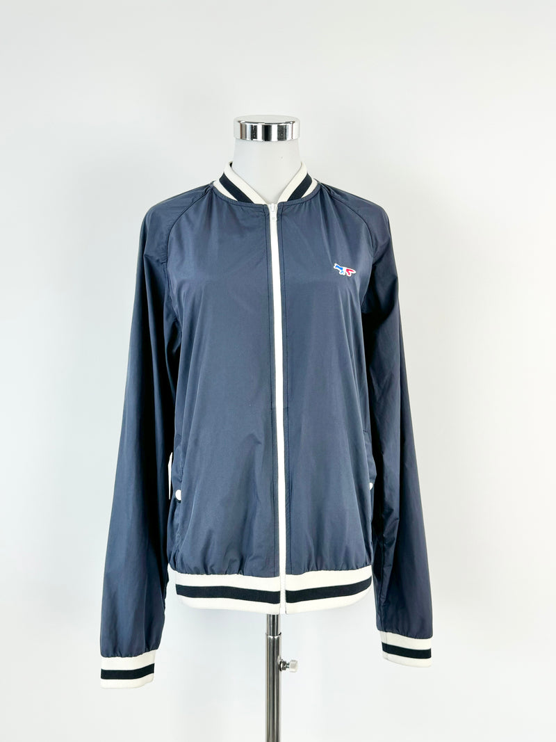 Maison Kitsune Blue Bomber Jacket - M