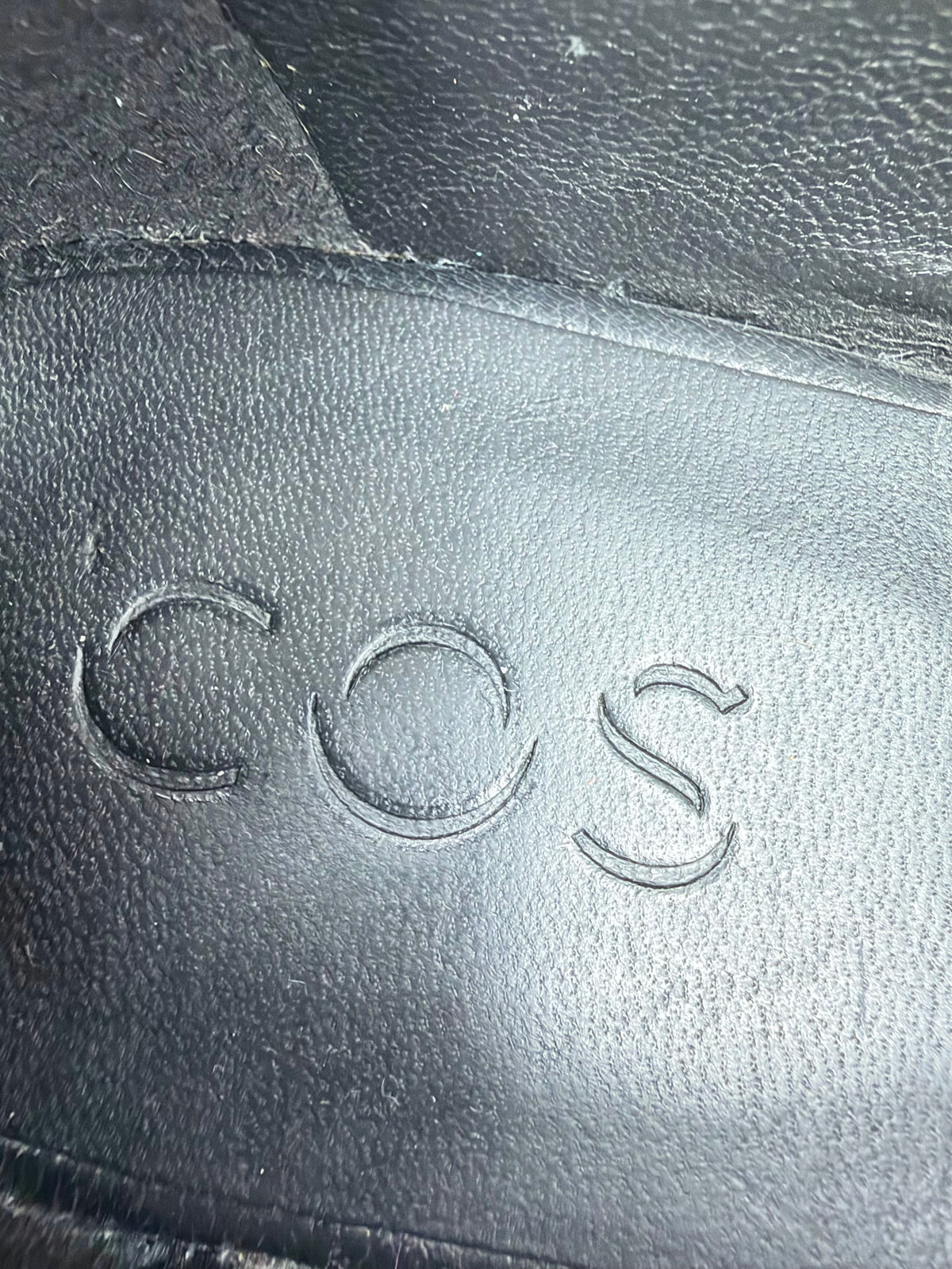 Cos Sleek Black Leather Loafers - EU38