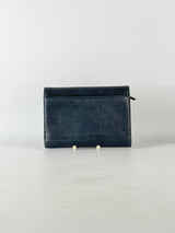 Kate Spade Black Leather Trifold Wallet