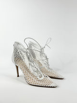Scanlan Theodore White Mesh Booties NWT - EU41