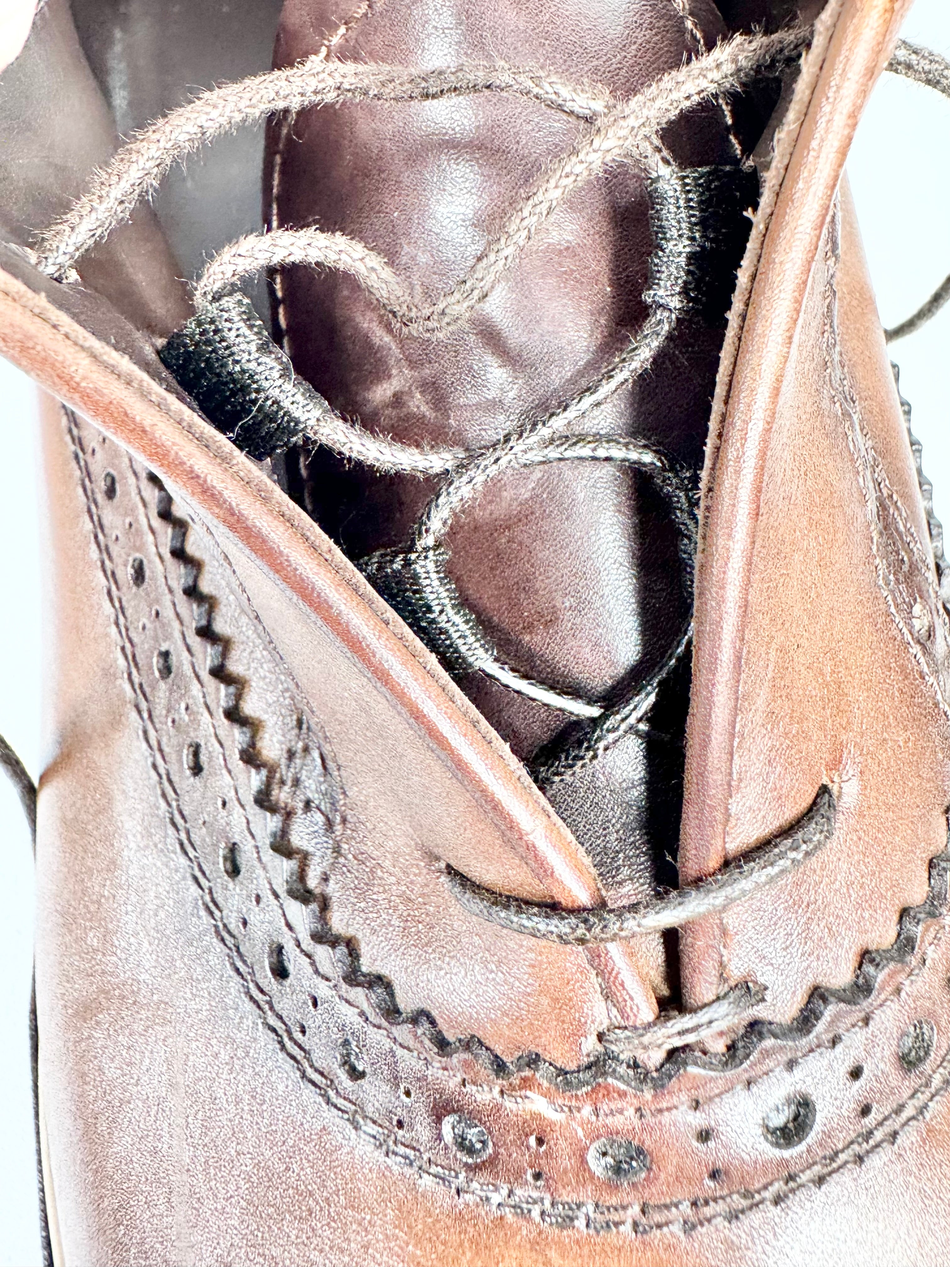 Berluti Light Brown 'Fast Track' Leather Sneakers - EU43.5