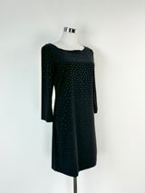 Armani Exchange Black Metal Stud Mini Dress - AU8