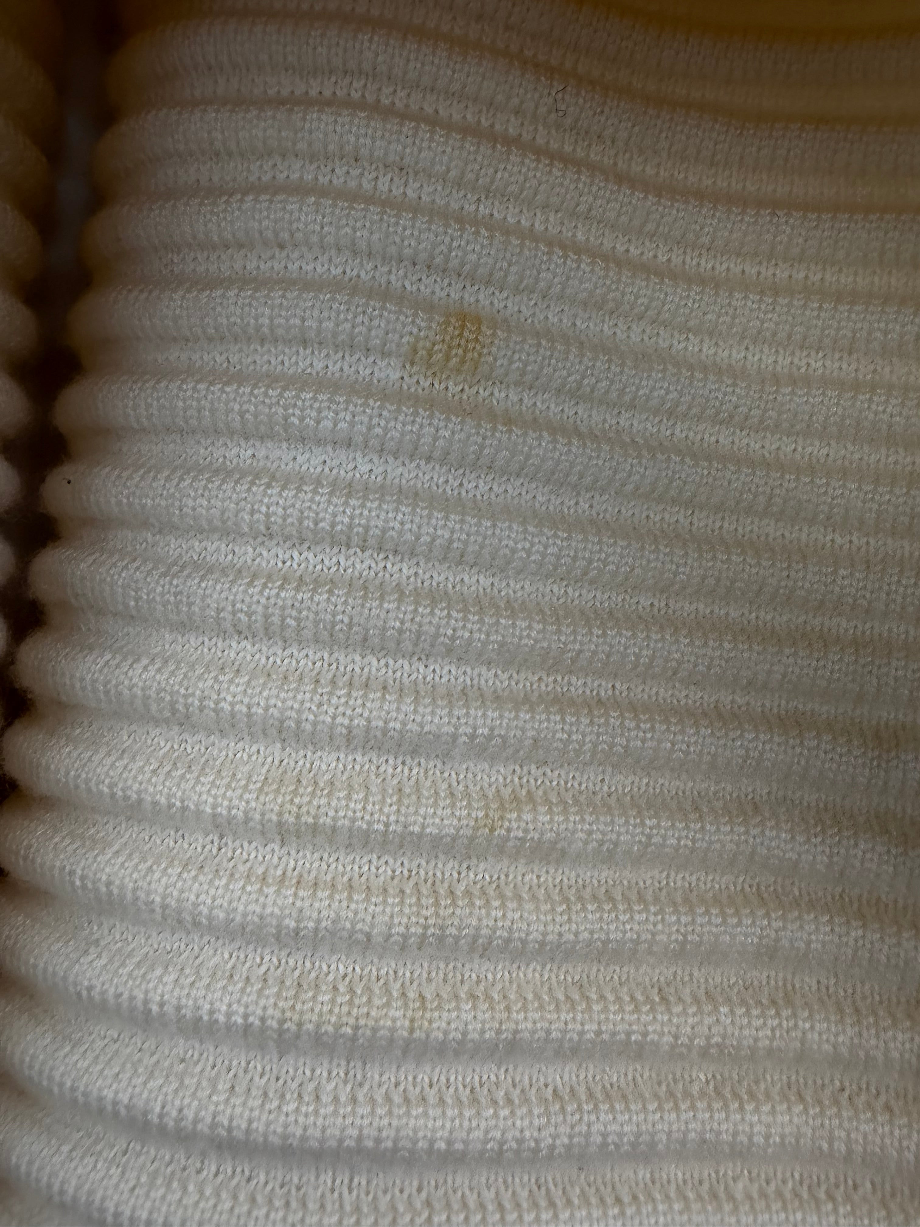 Victoria Beckham Limited Ivory Rib Knit Wool Sweater - AU10/12