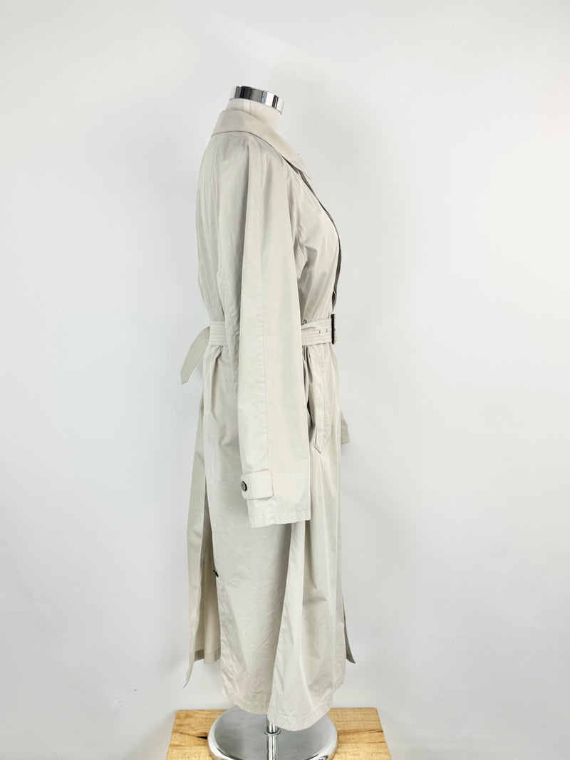 Vintage Giorgio Armani Classico a Milano Borgonuovo 21 Beige Trench Coat - M