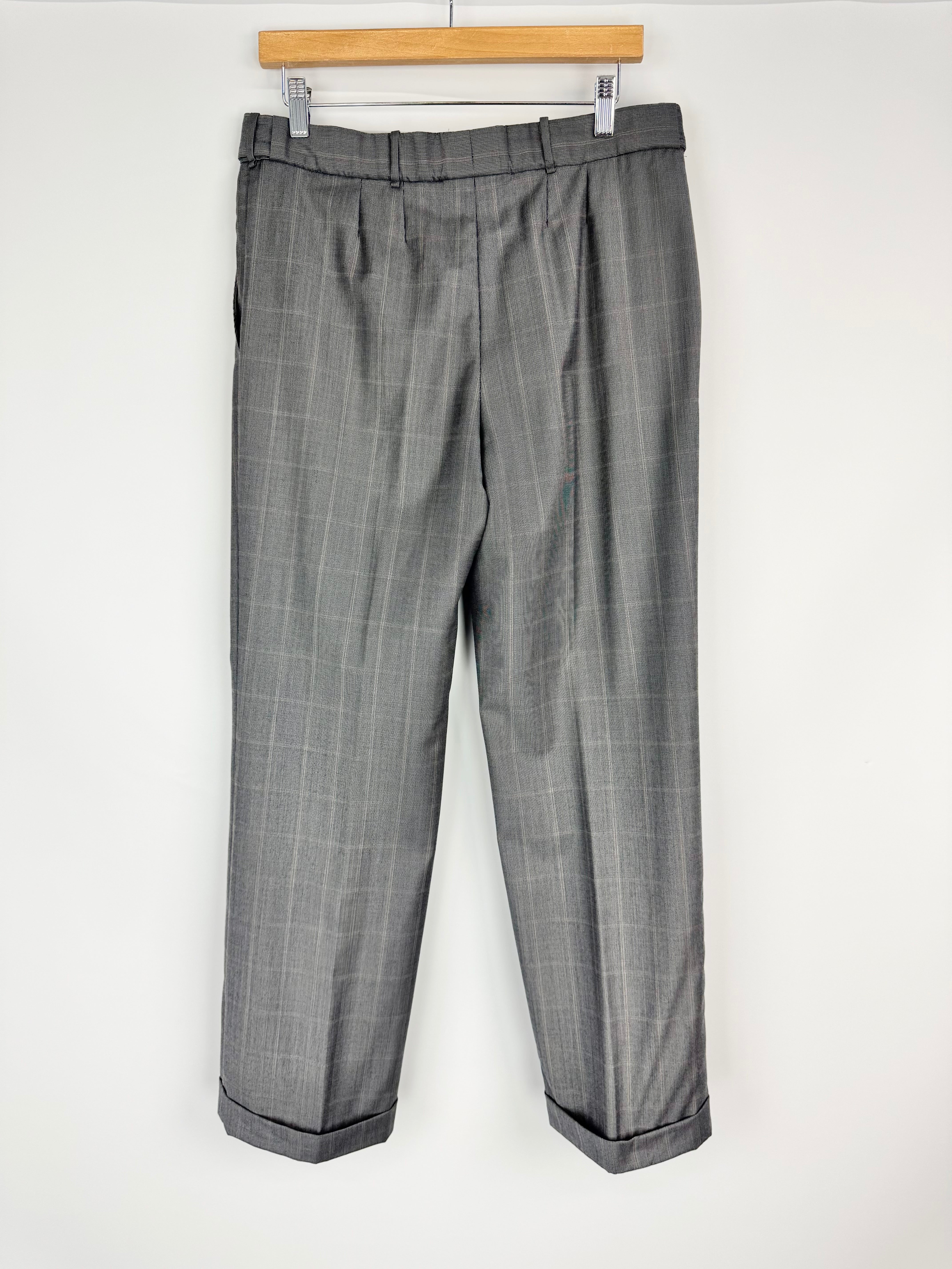 Stella McCartney Spring/Summer 2007 Micro Glend Plaid Wool Slacks - AU10/12