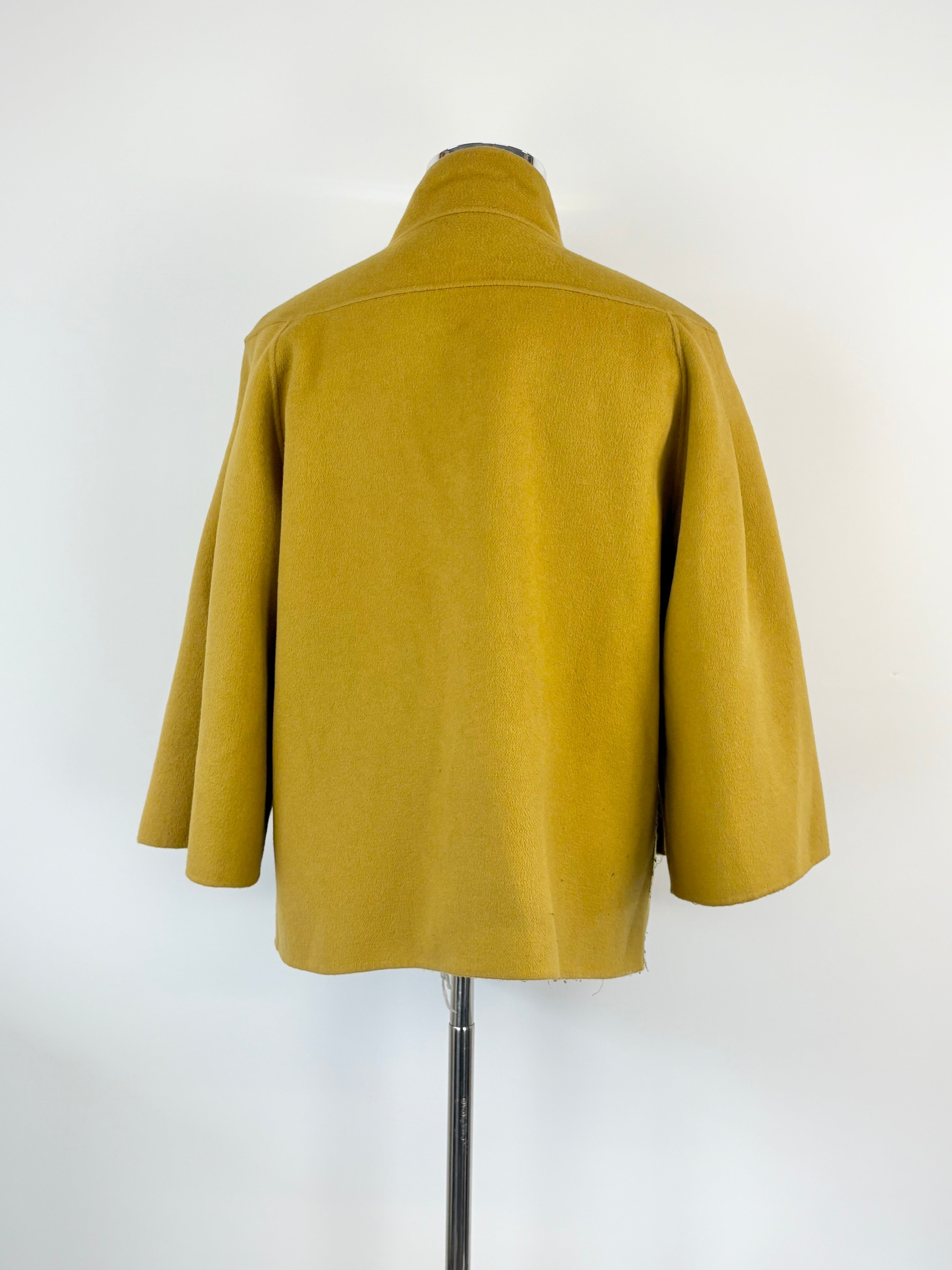 Jaeger London Mustard Yellow Wool-Blend Jacket - AU16
