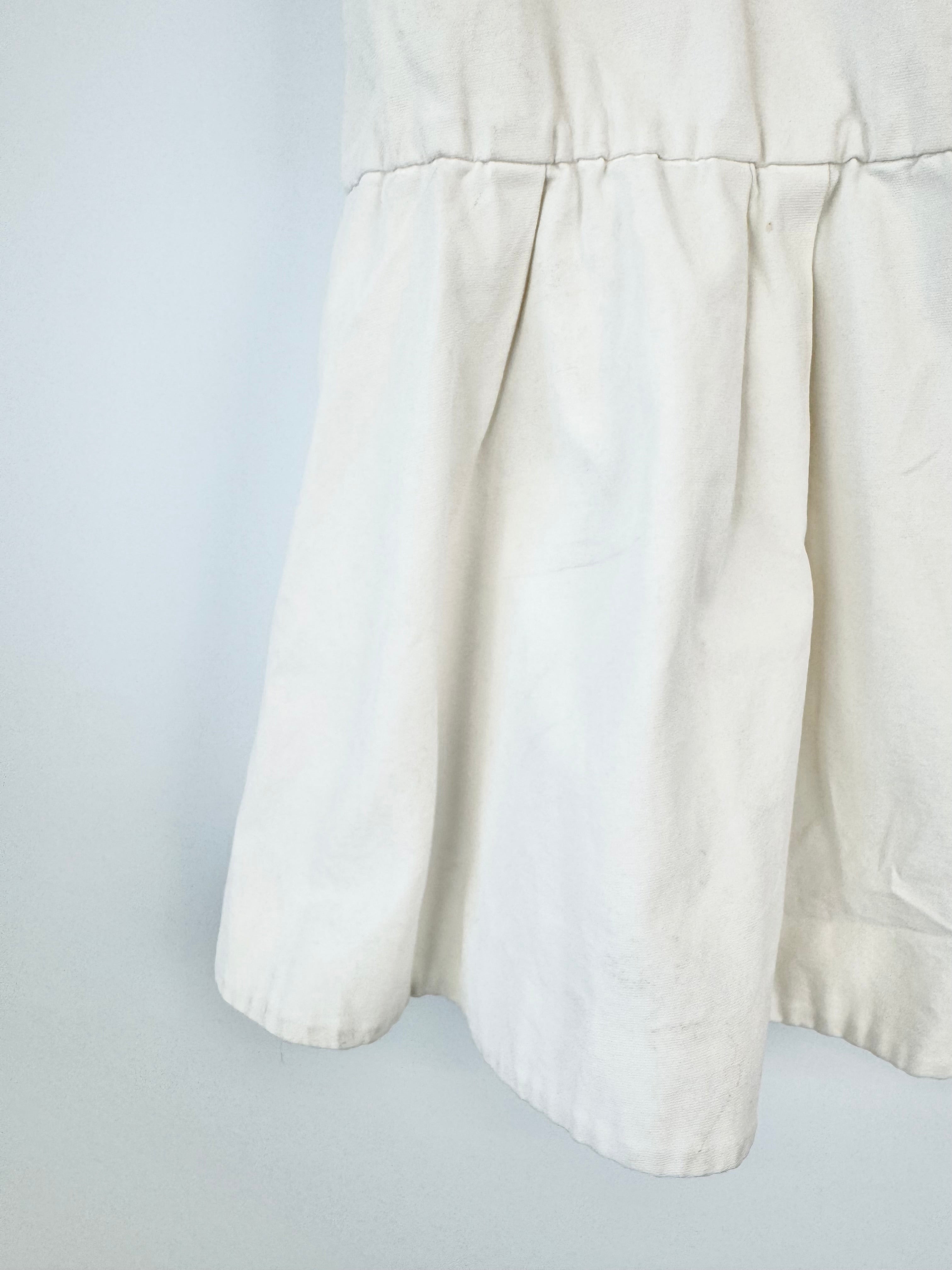Cos White Cotton Ruffle Hem Skirt - AU8/10