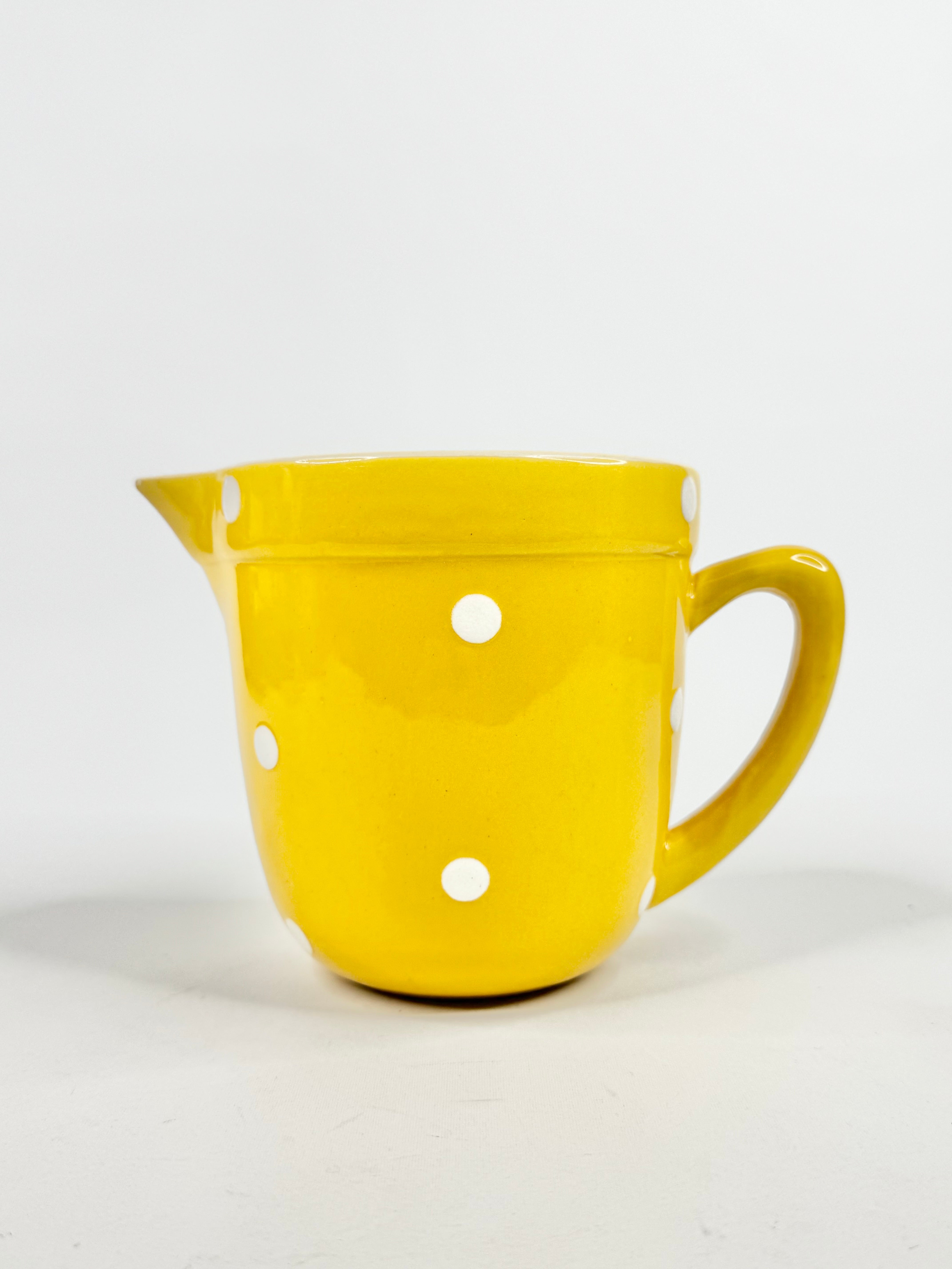 Vintage Diana Nitawear Sunflower Yellow Dotted Jug