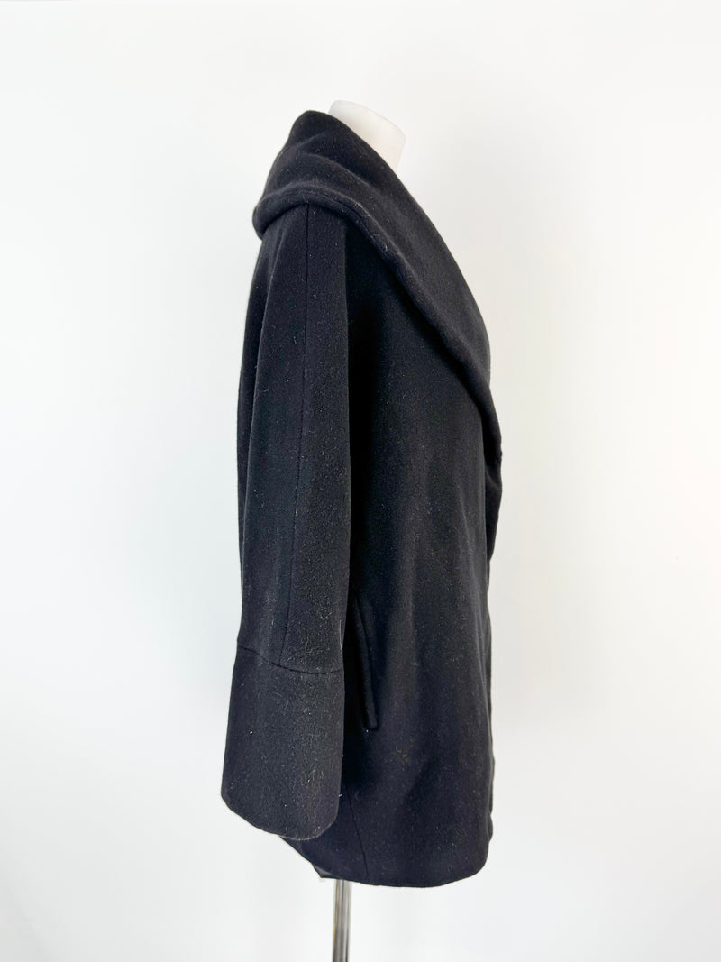 Altro by Digbys Black Wool Blend Coat - AU8/10