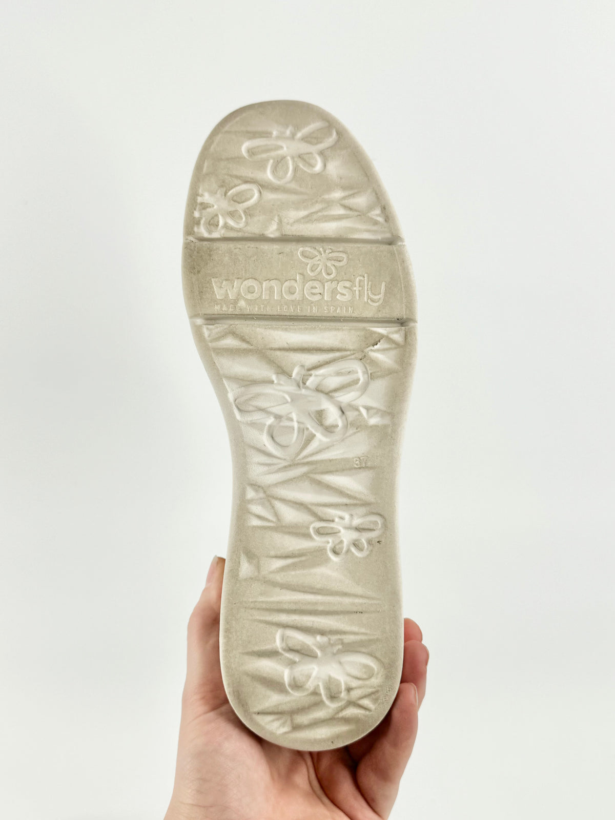 Wonders Fly Black Perforated Leather Lace Ups - EU37