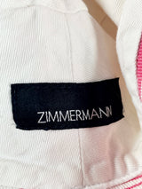 Zimmermann Pink & White Floral Bucket Hat