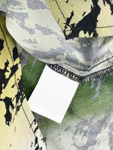 Go> by Go Silk Green & Black Patterned Blouse - AU8