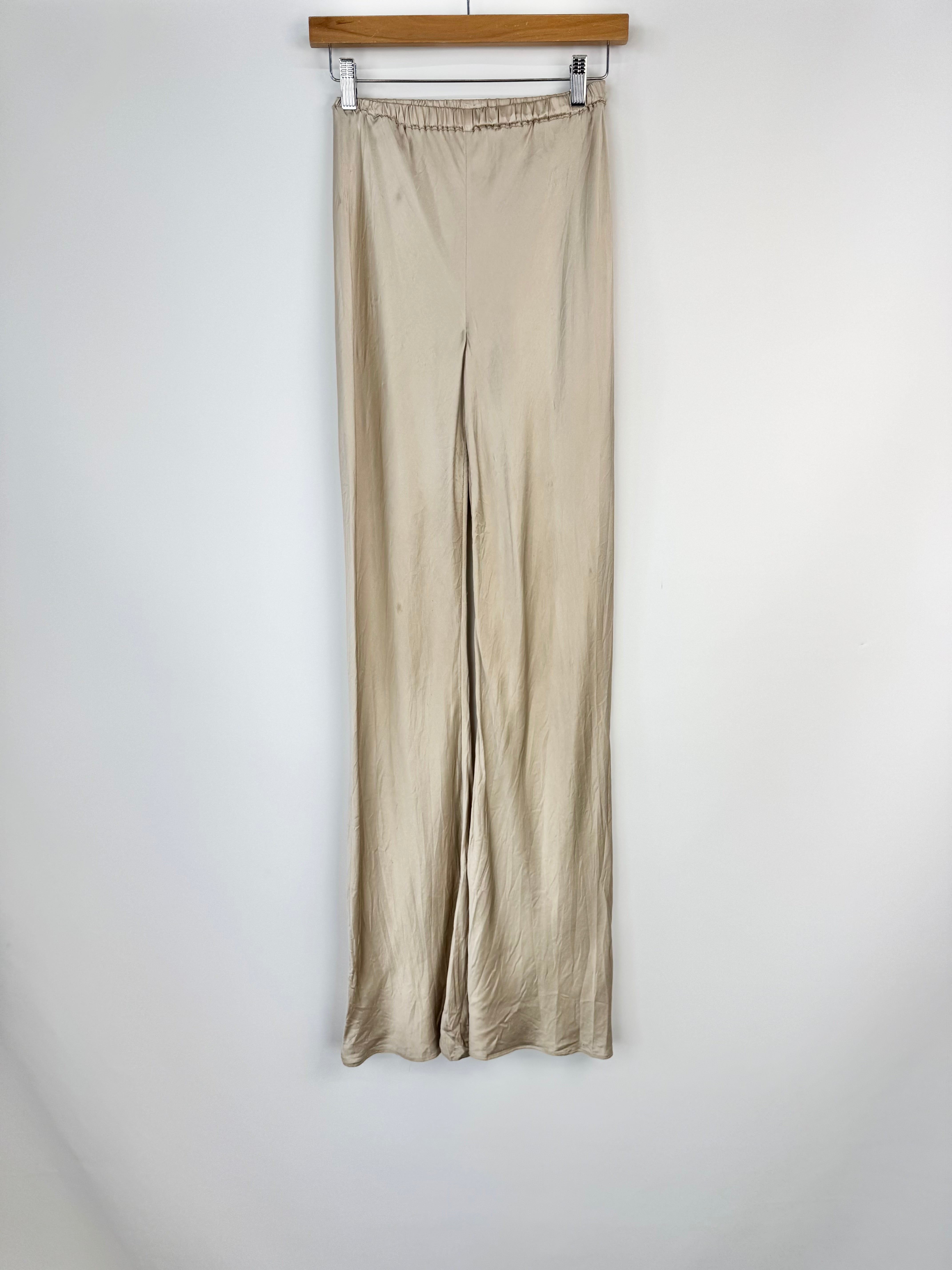 Silk Laundry Vanilla Creme Wise Leg Slacks - AU6/8