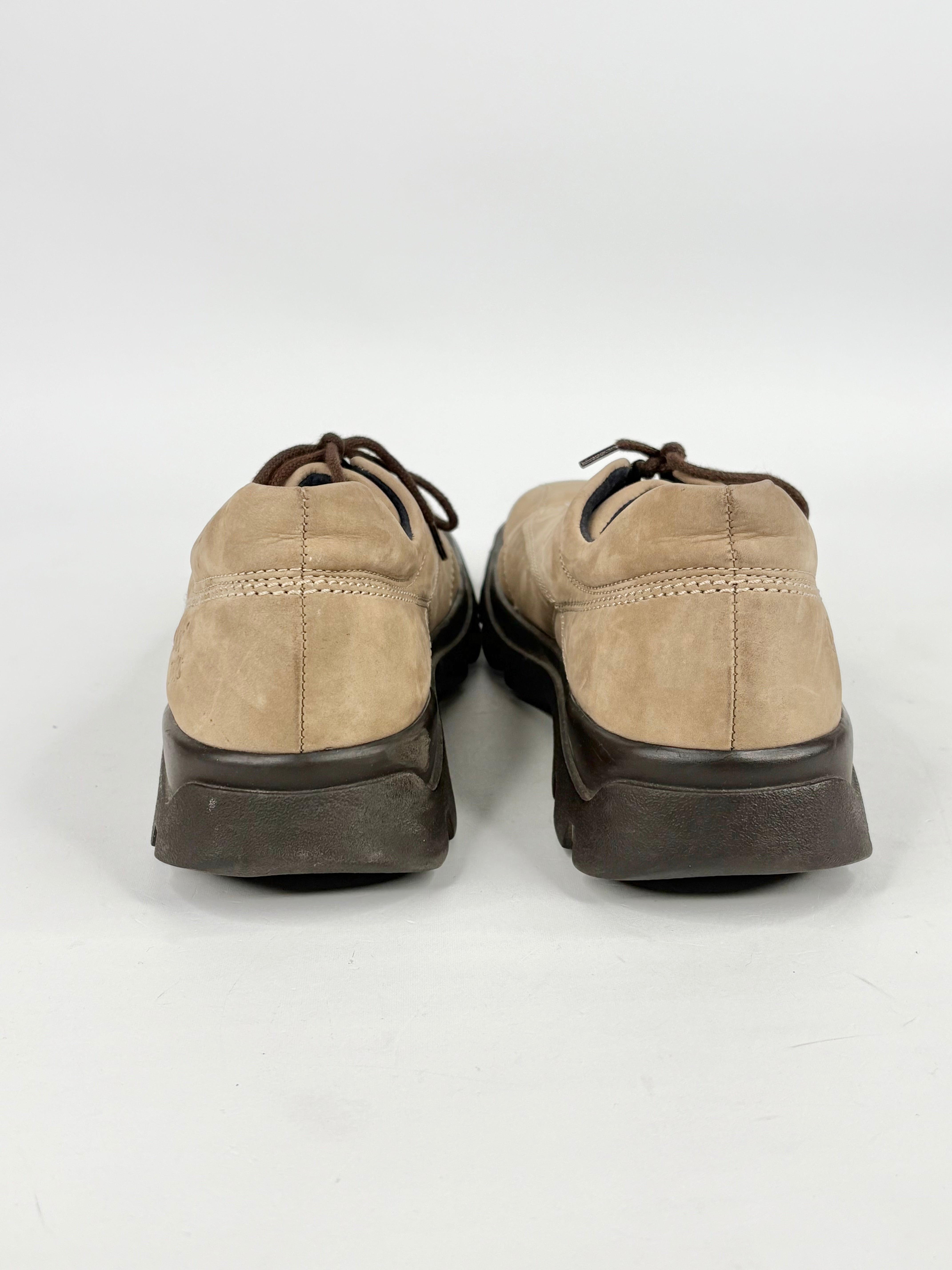 Gabor Jolly's Taupe Suede Lace Ups - EU37
