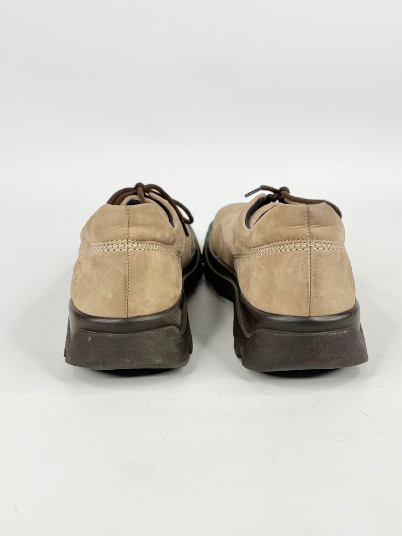 Gabor Jolly's Taupe Suede Lace Ups - EU37