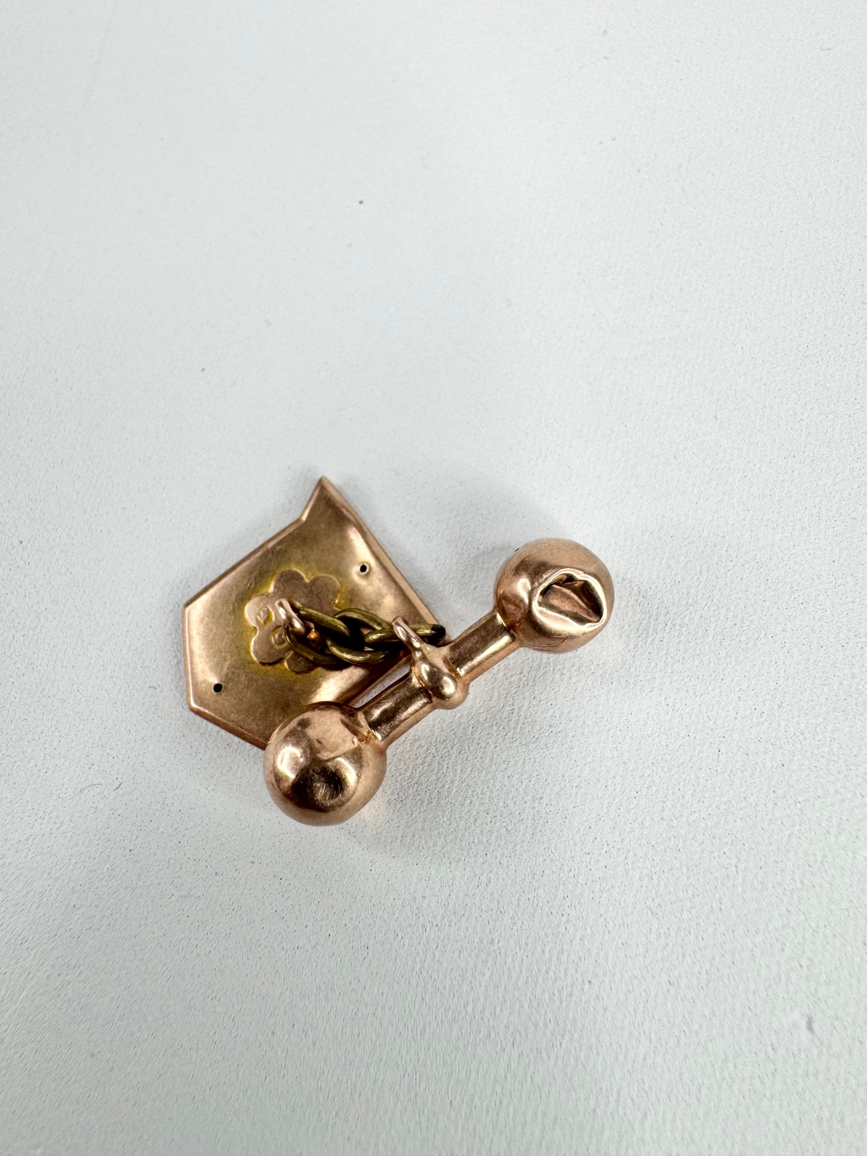 Antique 9ct Gold Australian Hallmarked Cufflinks