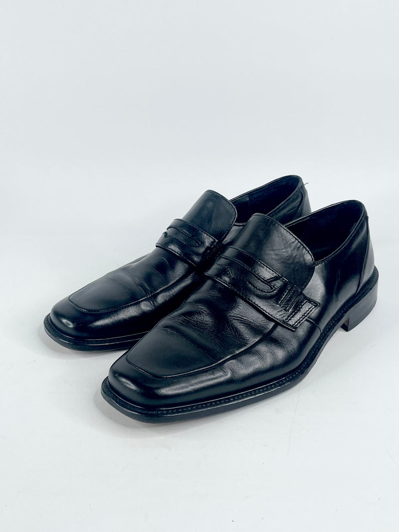 Lloyd Extraweit Black Leather 'Konak' Loafers - EU40.5