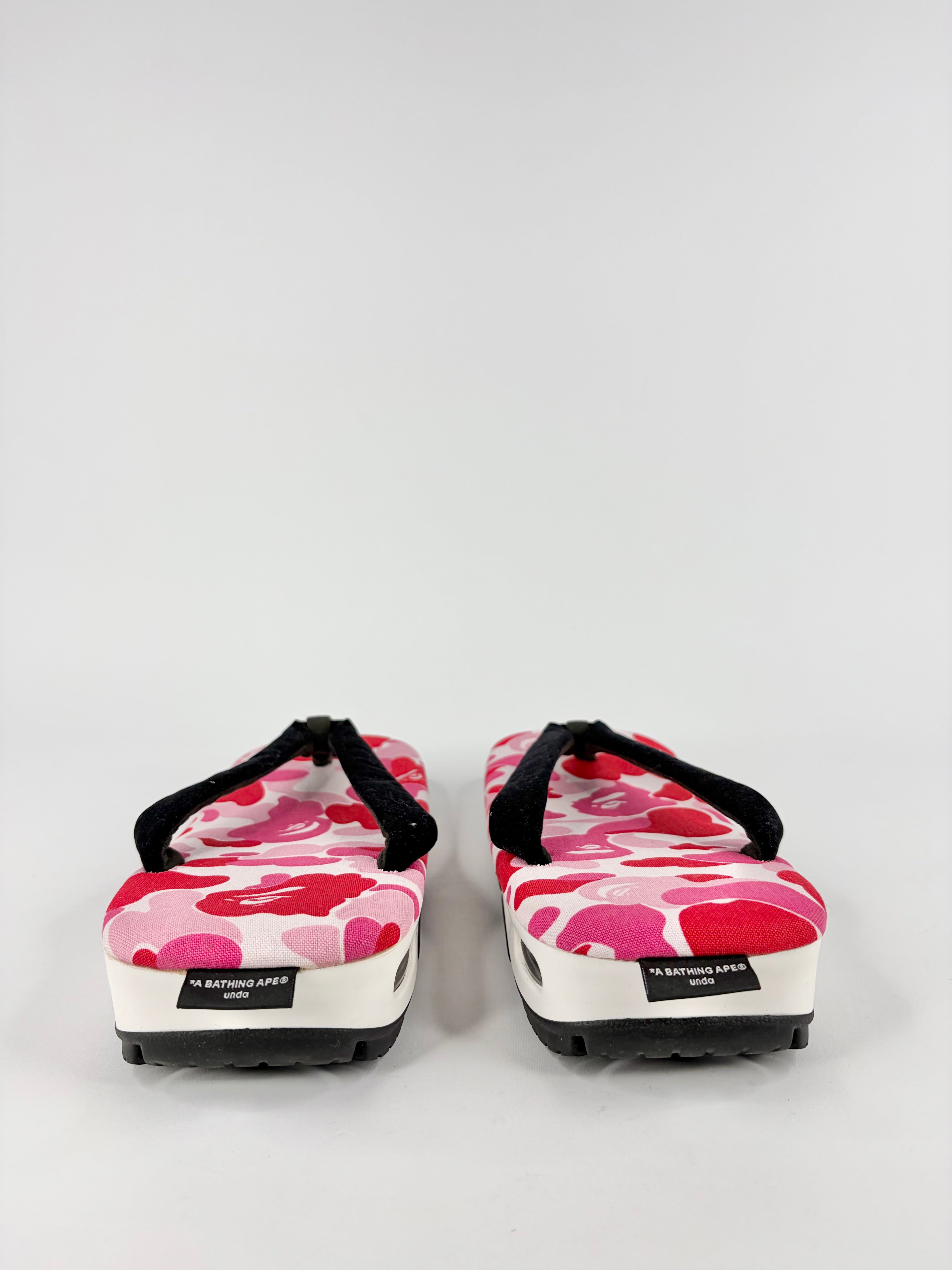 A Bathing Ape Pink Camo Thongs