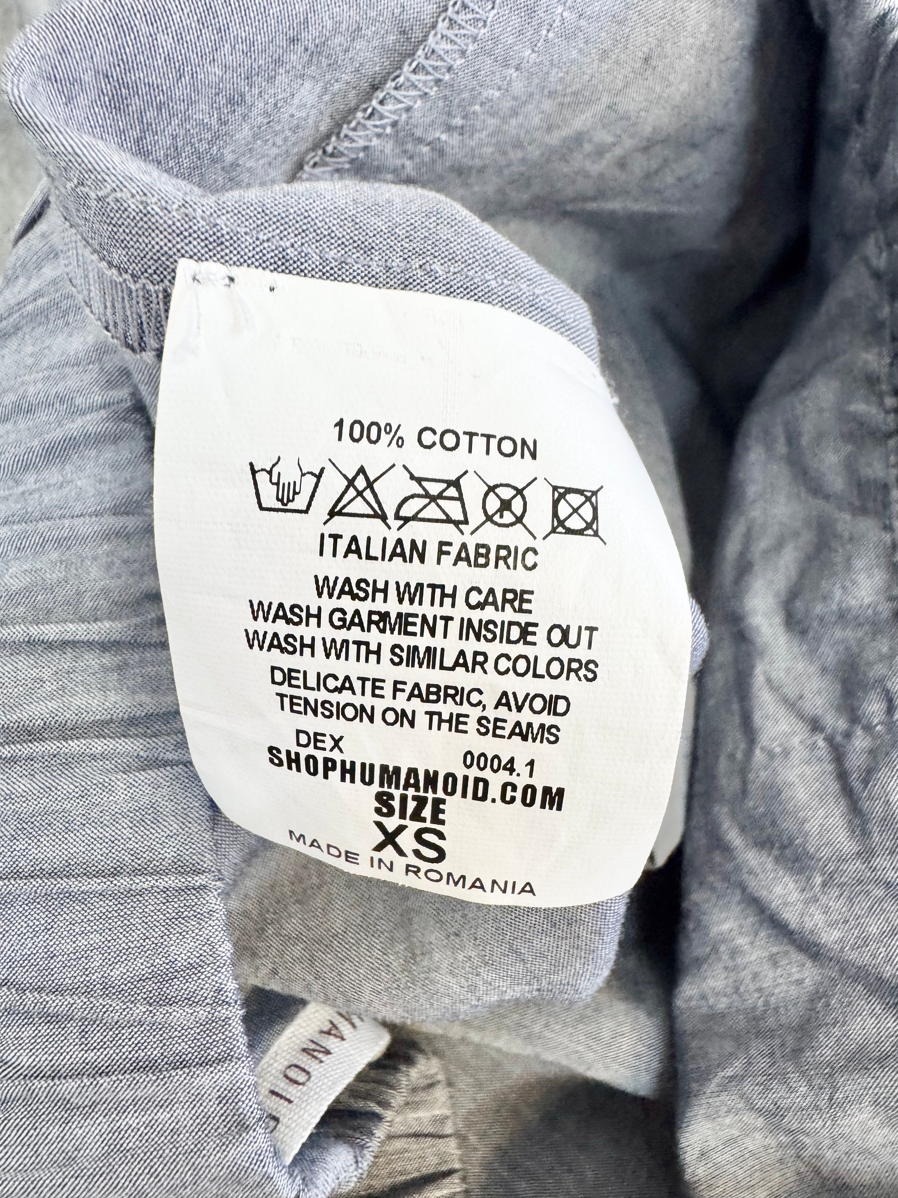 Humanoid Metallic Silver Slacks - AU6/8