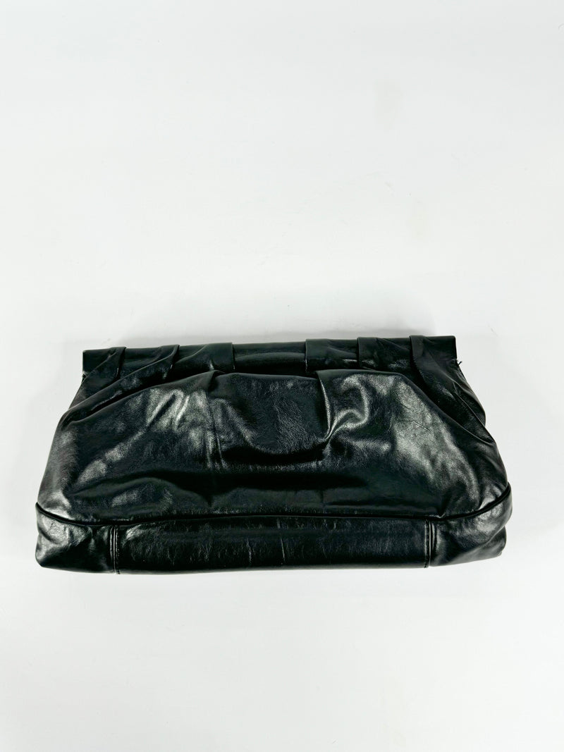 Kenneth Cole Structured Black Clutch