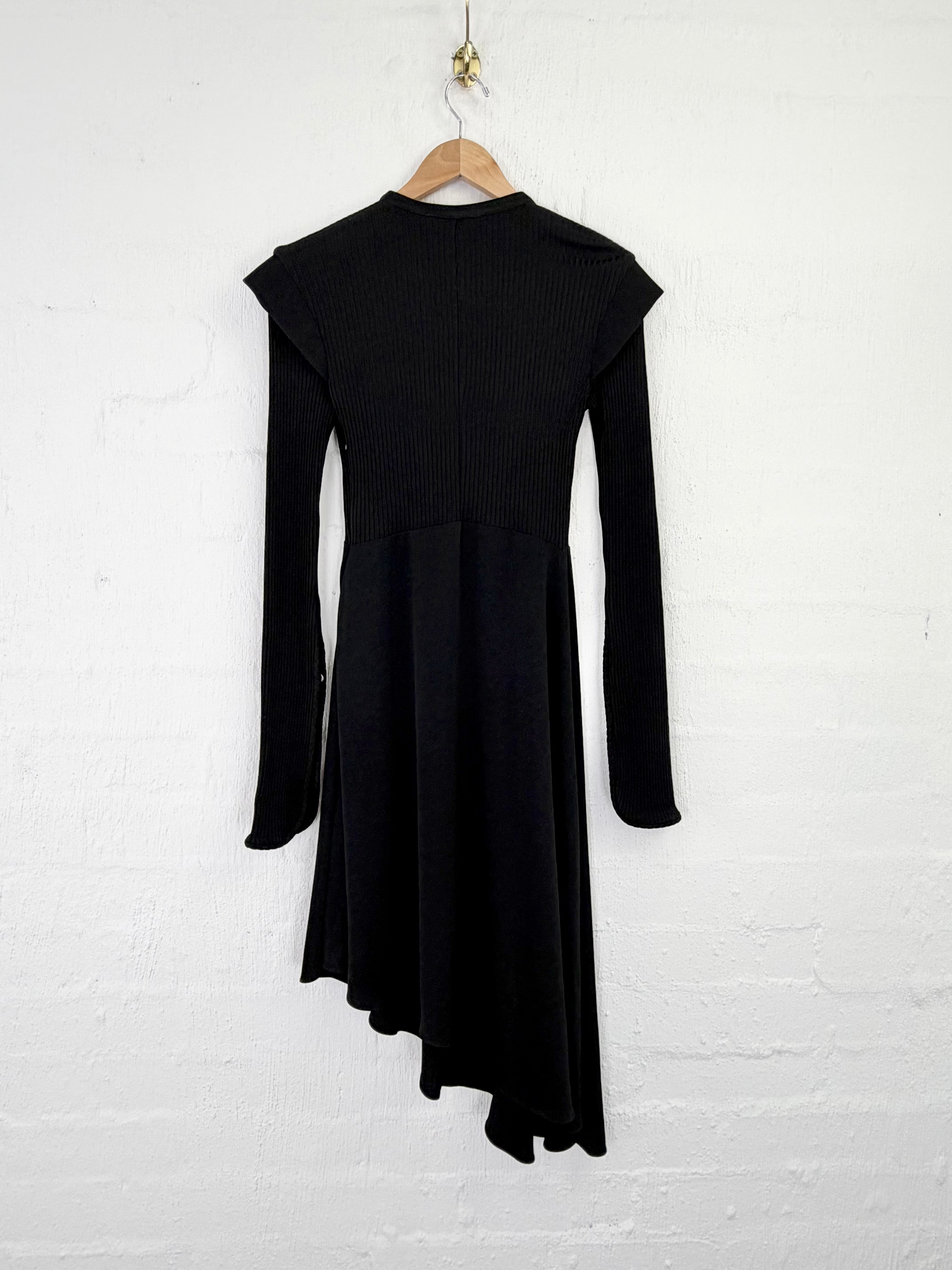 Ellery Ribbed Button Detail Dress - AU8