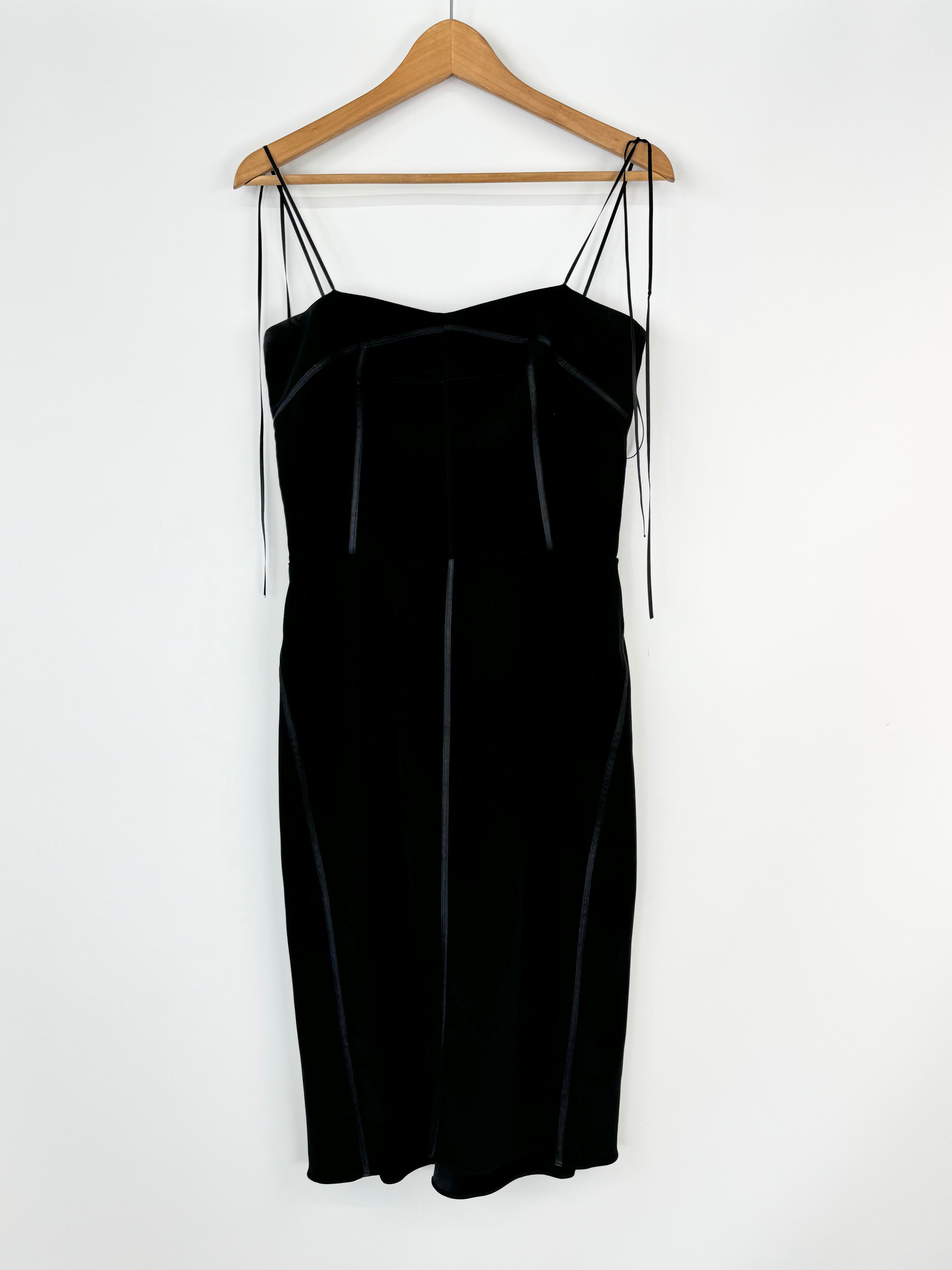 Maticevski Black Sculptural Midi Dress - AU10