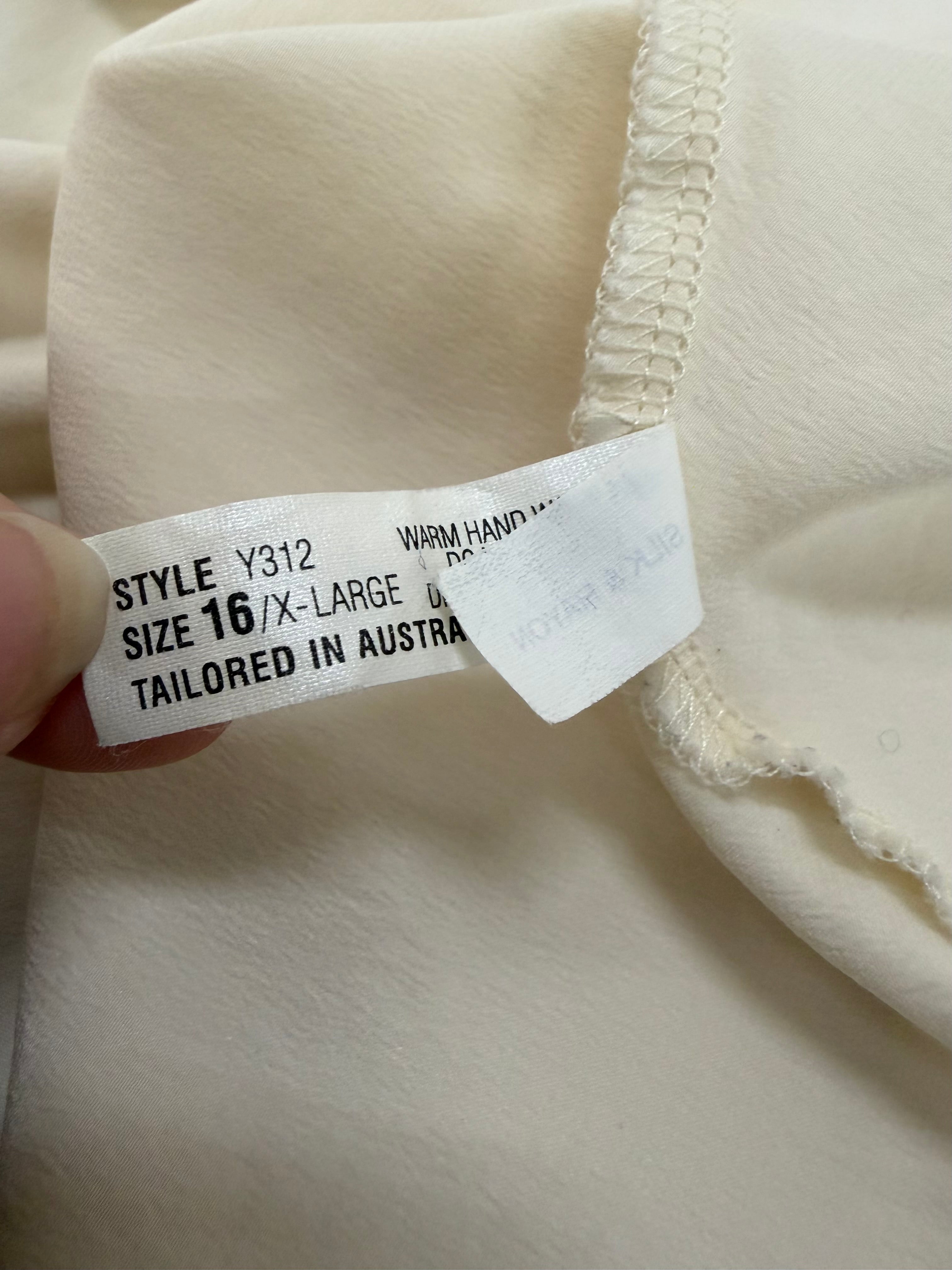 Vintage Yves Saint Laurent Silk & Rayon Lace Embellished Singlet - AU12