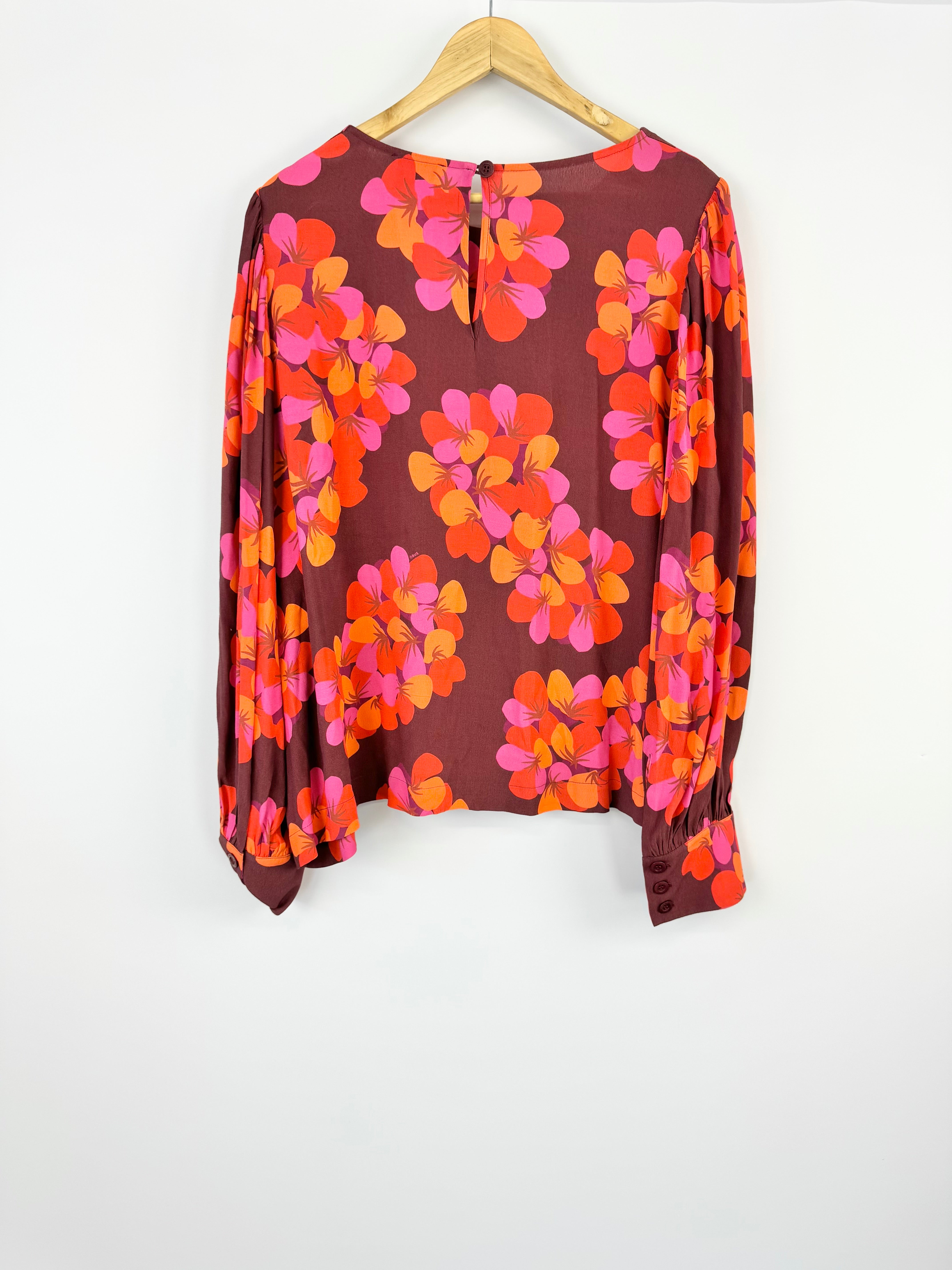OBUS FLORAL LONG SLEEVE TOP - AU18