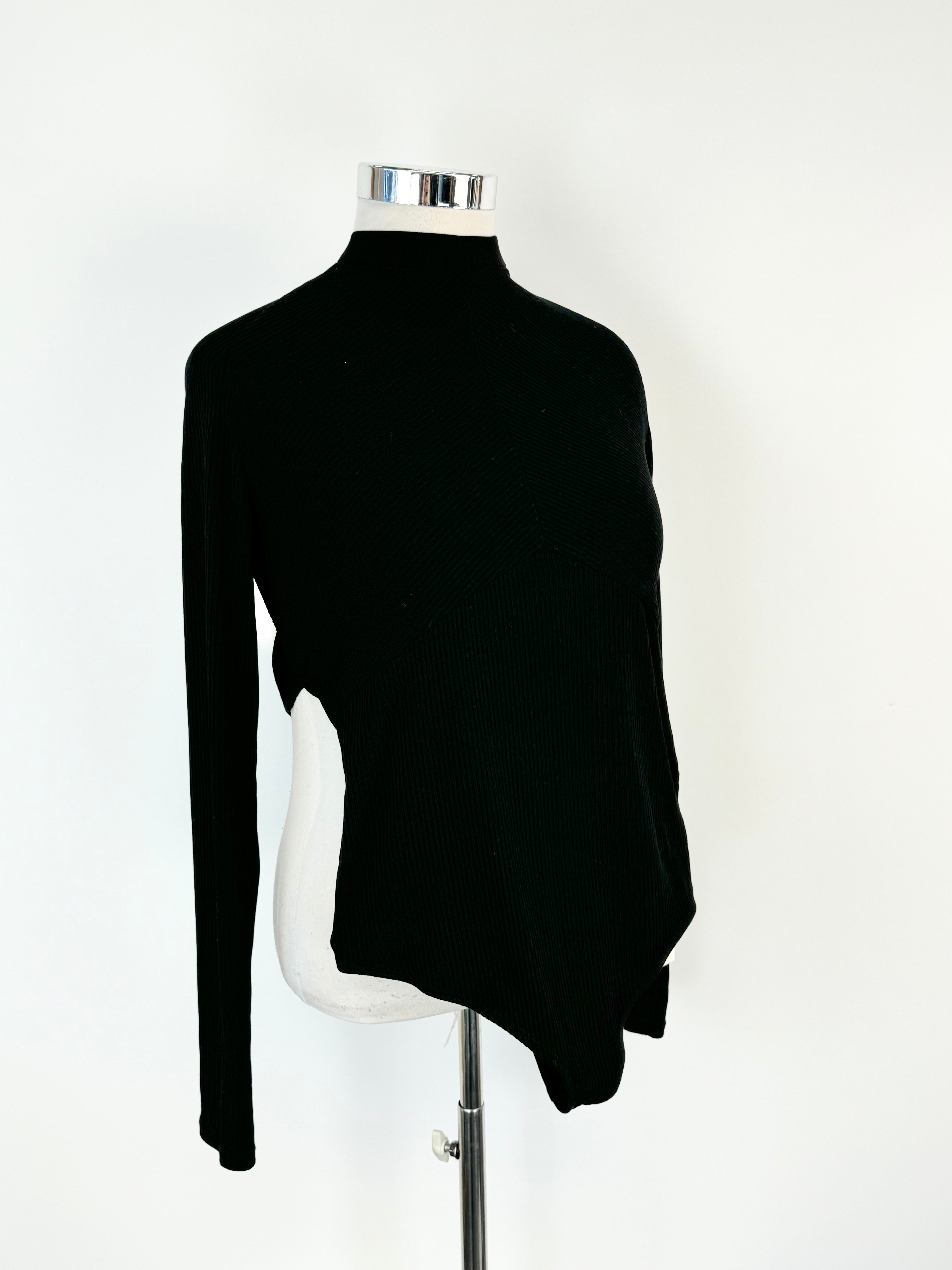 Henne Black 'Clair' Backless Bodysuit NWT - XL