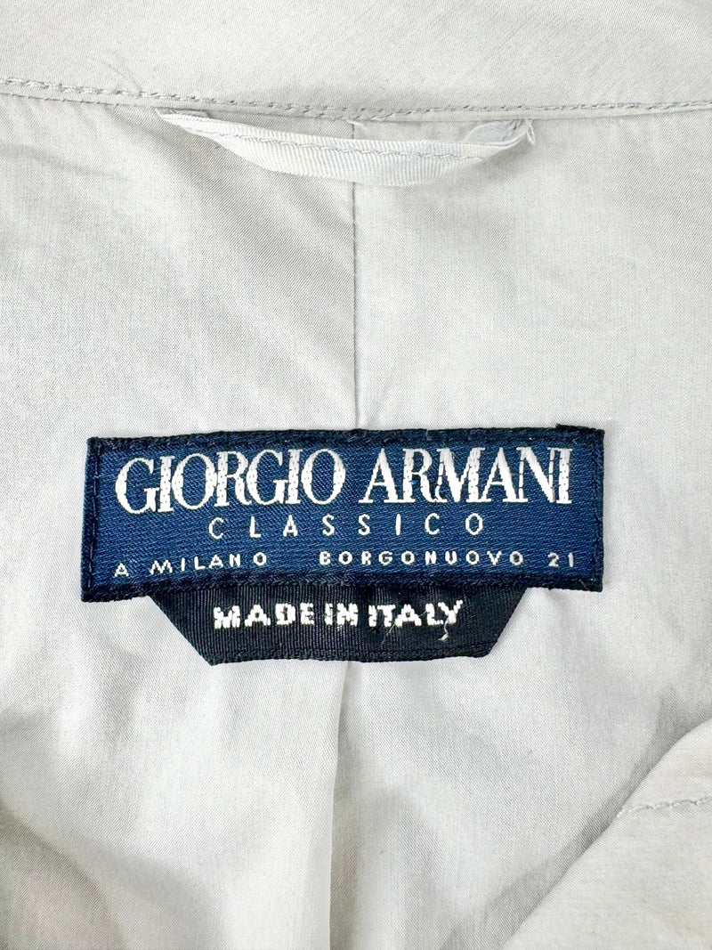 Vintage Giorgio Armani Classico a Milano Borgonuovo 21 Beige Trench Coat - M