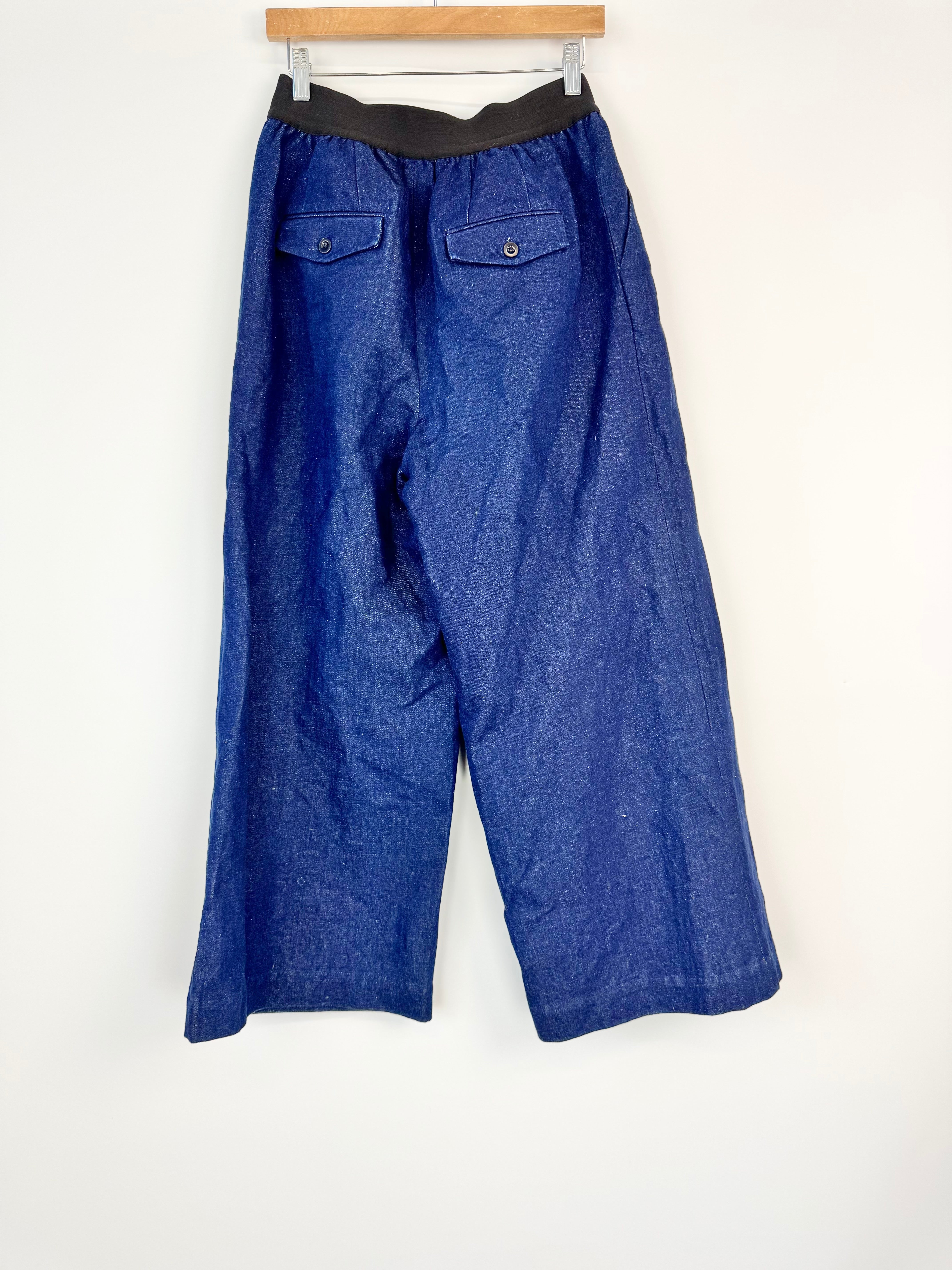 Elk Organic Wide Leg Denim Slacks - AU8