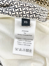 Joseph Silk & Cotton Jersey + Cravate Print Tee - AU6/8