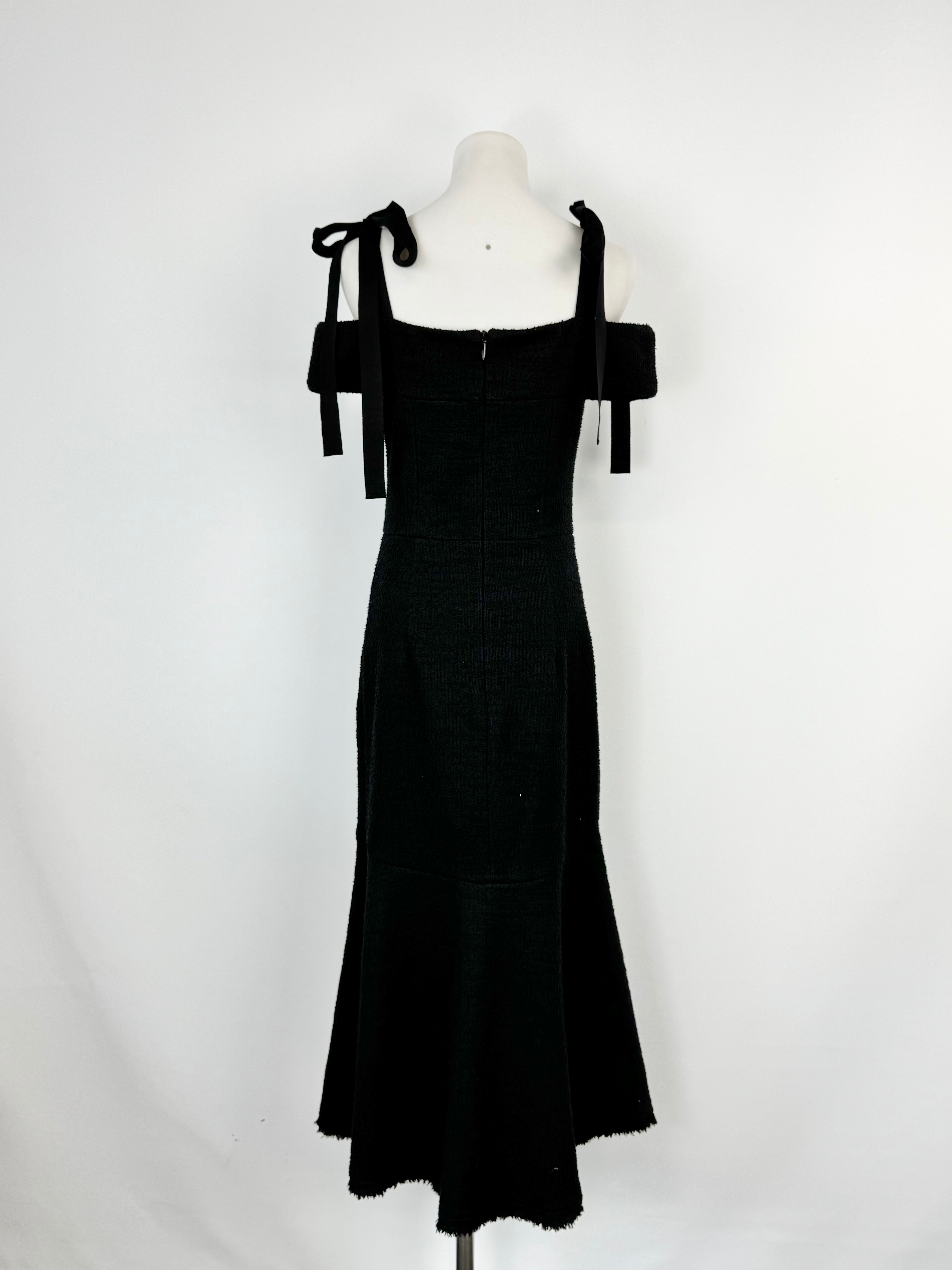 Rebecca Vallance Structured Black Woven Gown - AU10