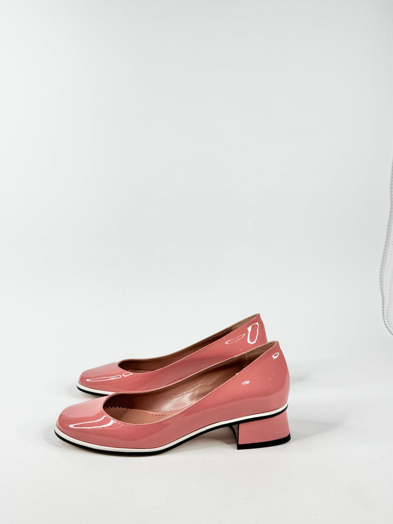 Red Valentino Rose Pink Patent Leather Pumps NWT - EU37