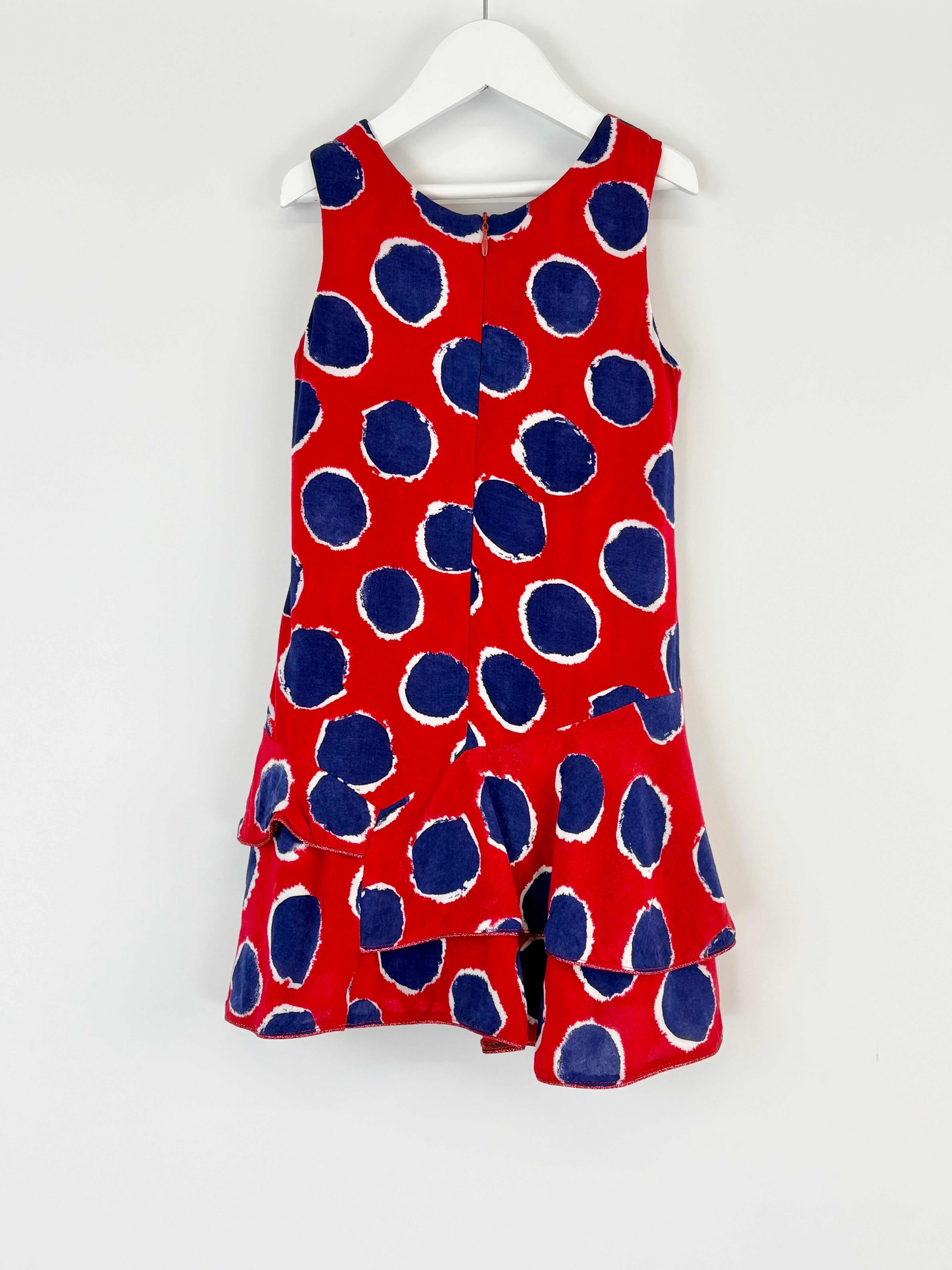 Junior Gaultier Red & Navy Circled Dress - 4a