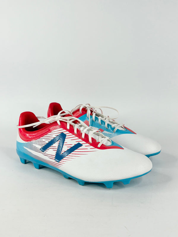 New Balance Furon White, Blue & Red Football Cleats - EU44